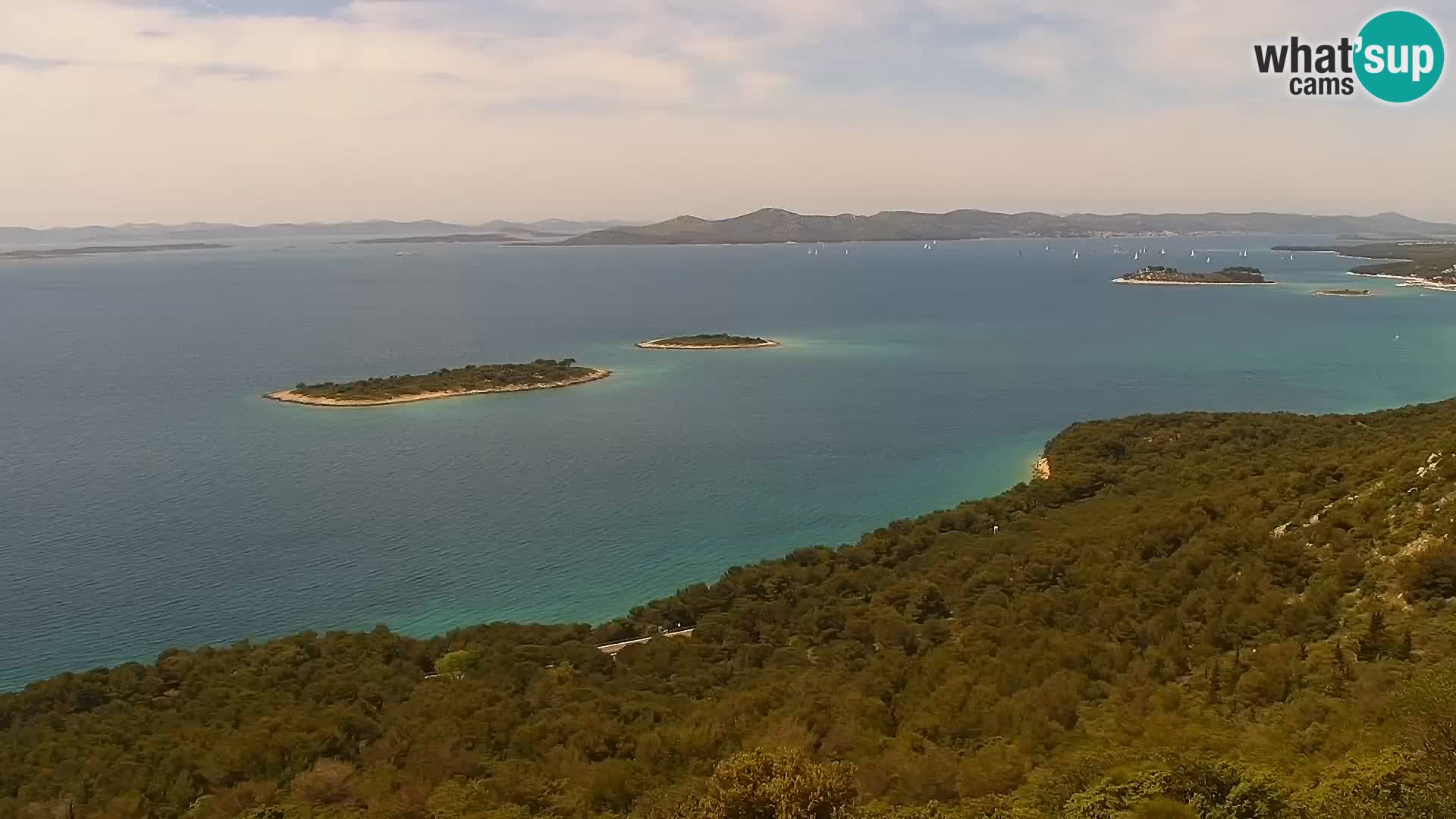 Spletna kamera Pakoštane – Drage – Kornati – Vransko Jezero