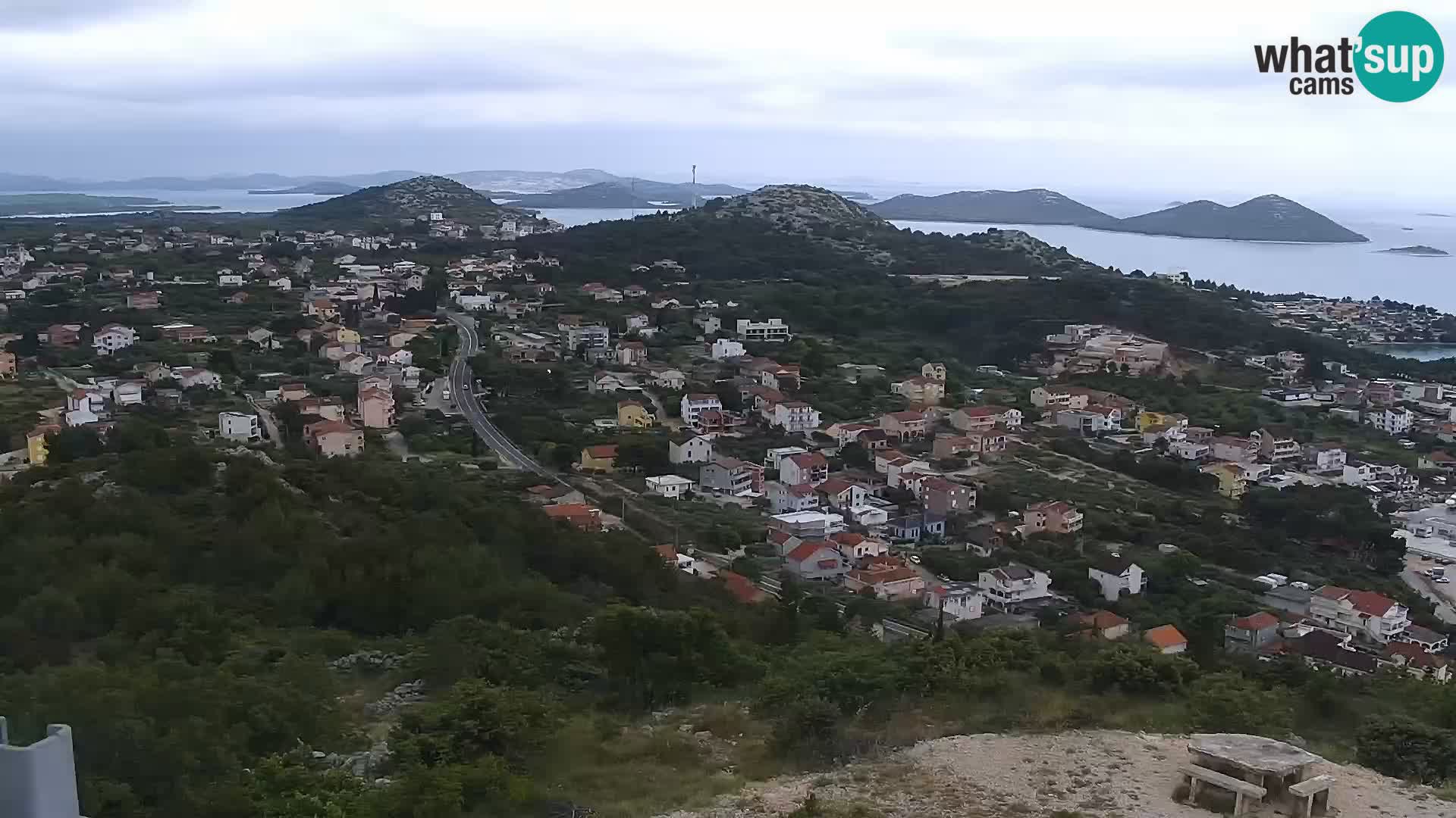 Spletna kamera Pakoštane – Drage – Kornati – Vransko Jezero