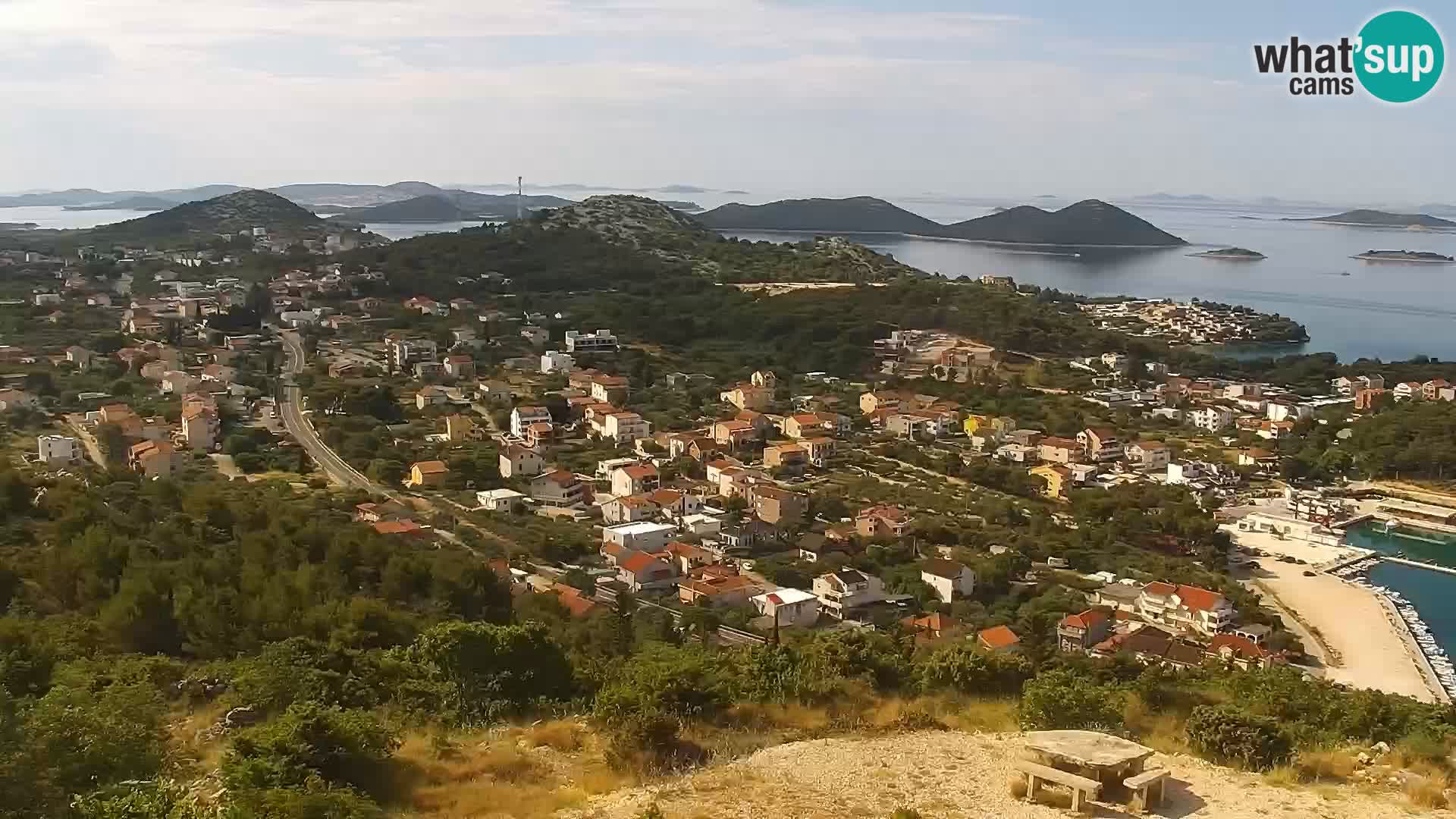Spletna kamera Pakoštane – Drage – Kornati – Vransko Jezero