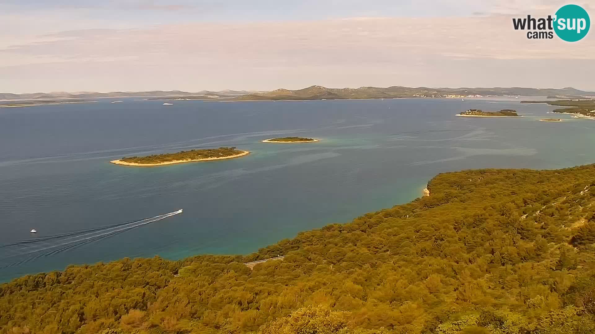 Spletna kamera Pakoštane – Drage – Kornati – Vransko Jezero