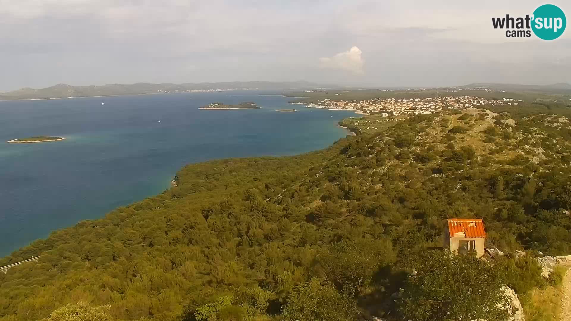 Spletna kamera Pakoštane – Drage – Kornati – Vransko Jezero
