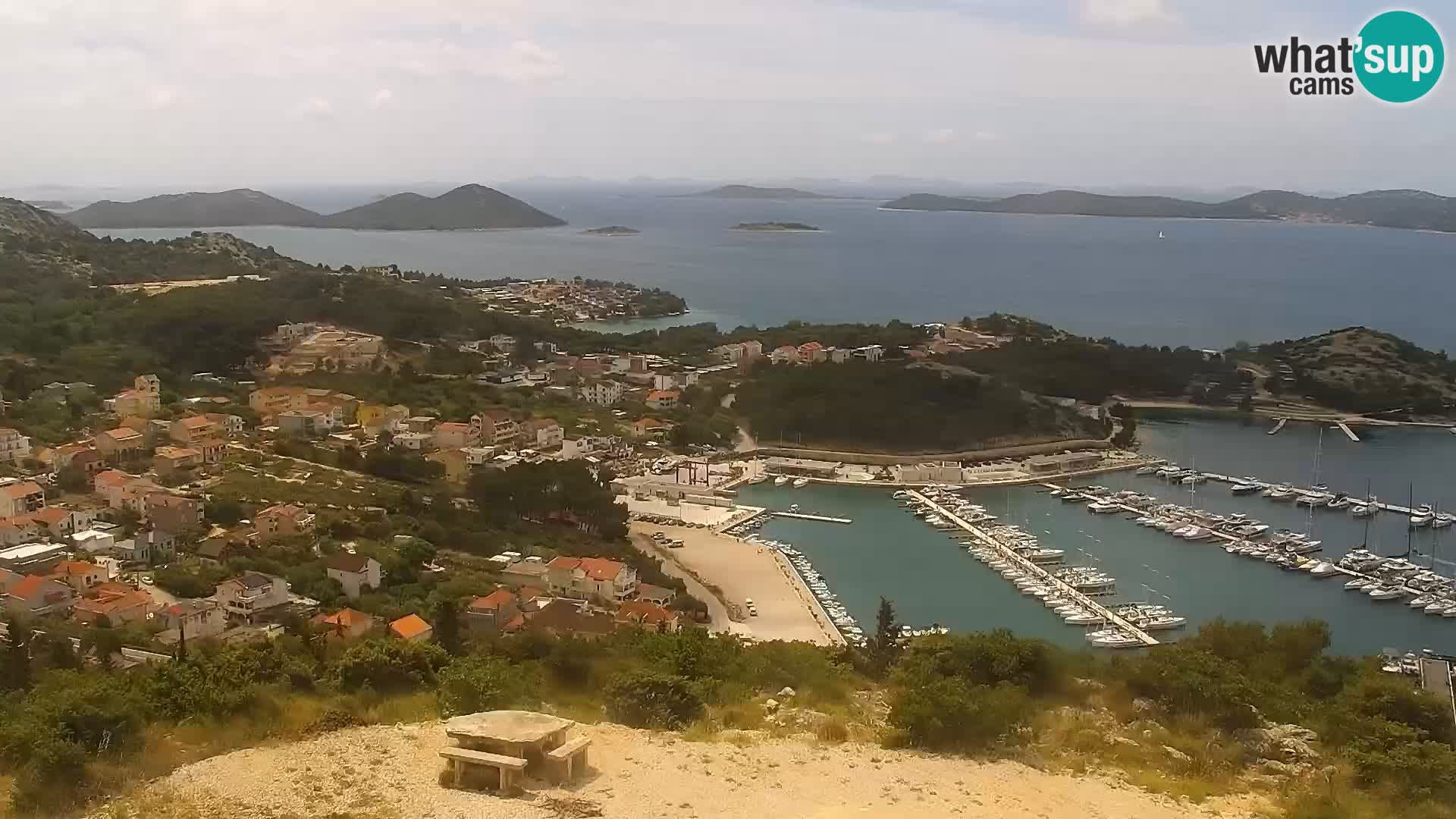Spletna kamera Pakoštane – Drage – Kornati – Vransko Jezero