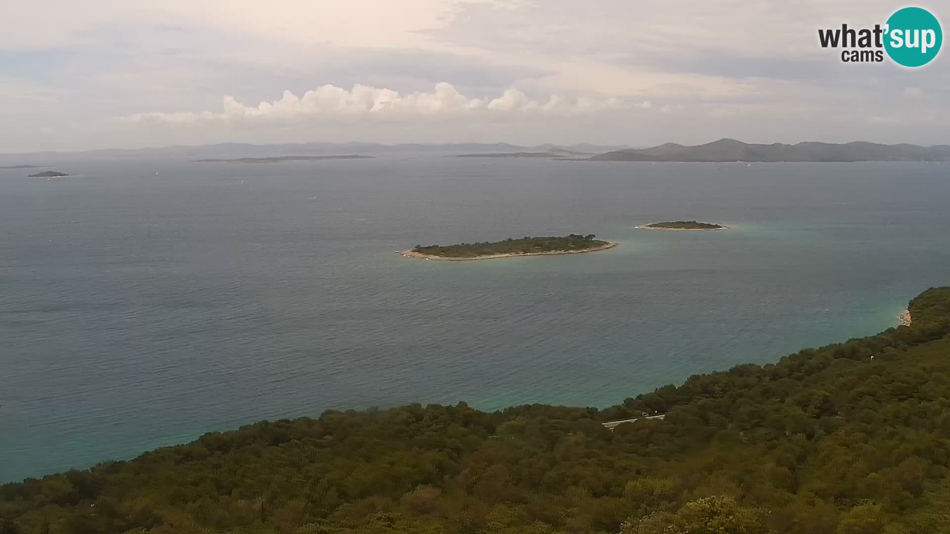 Spletna kamera Pakoštane – Drage – Kornati – Vransko Jezero