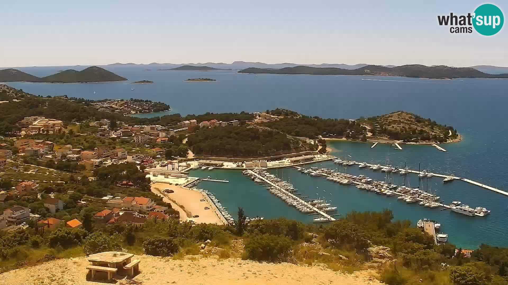 Webcam Pakoštane – Drage – Kornati – Vransko Jezero