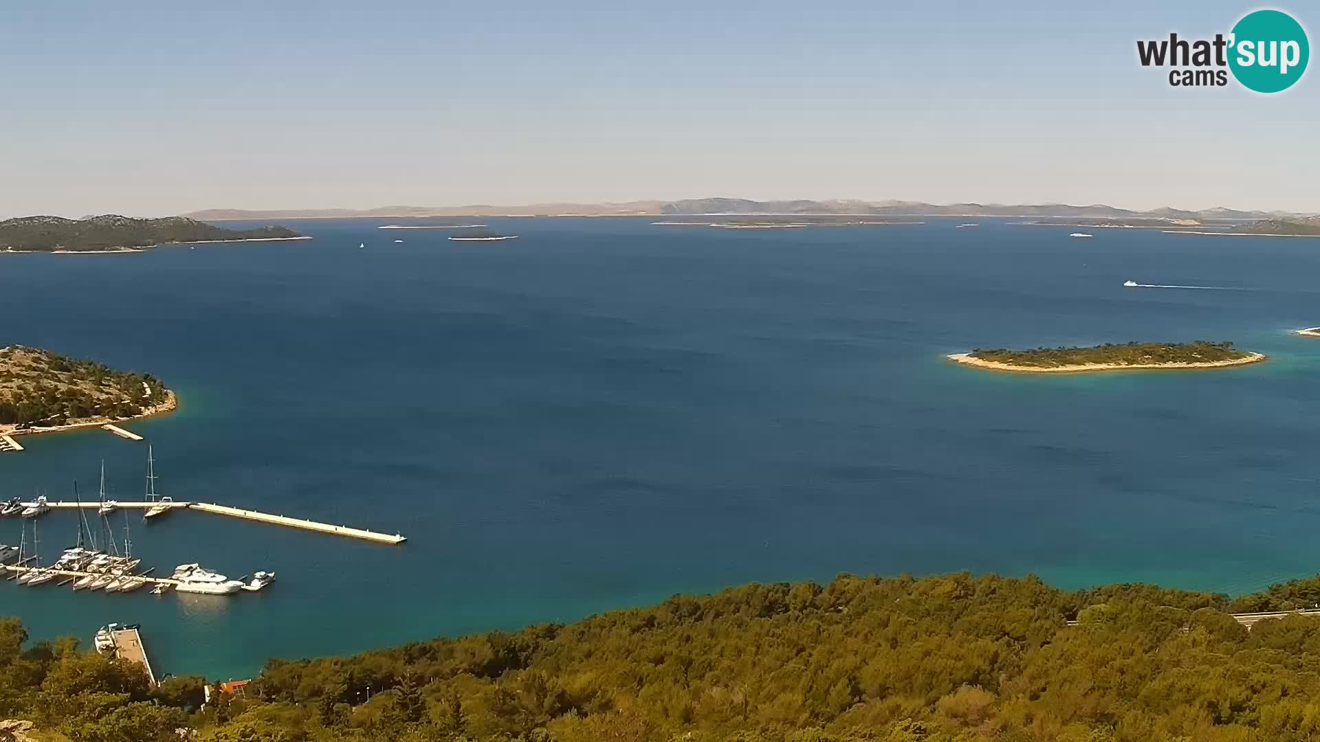 Webcam Pakoštane – Drage – Kornati – Vransko Jezero