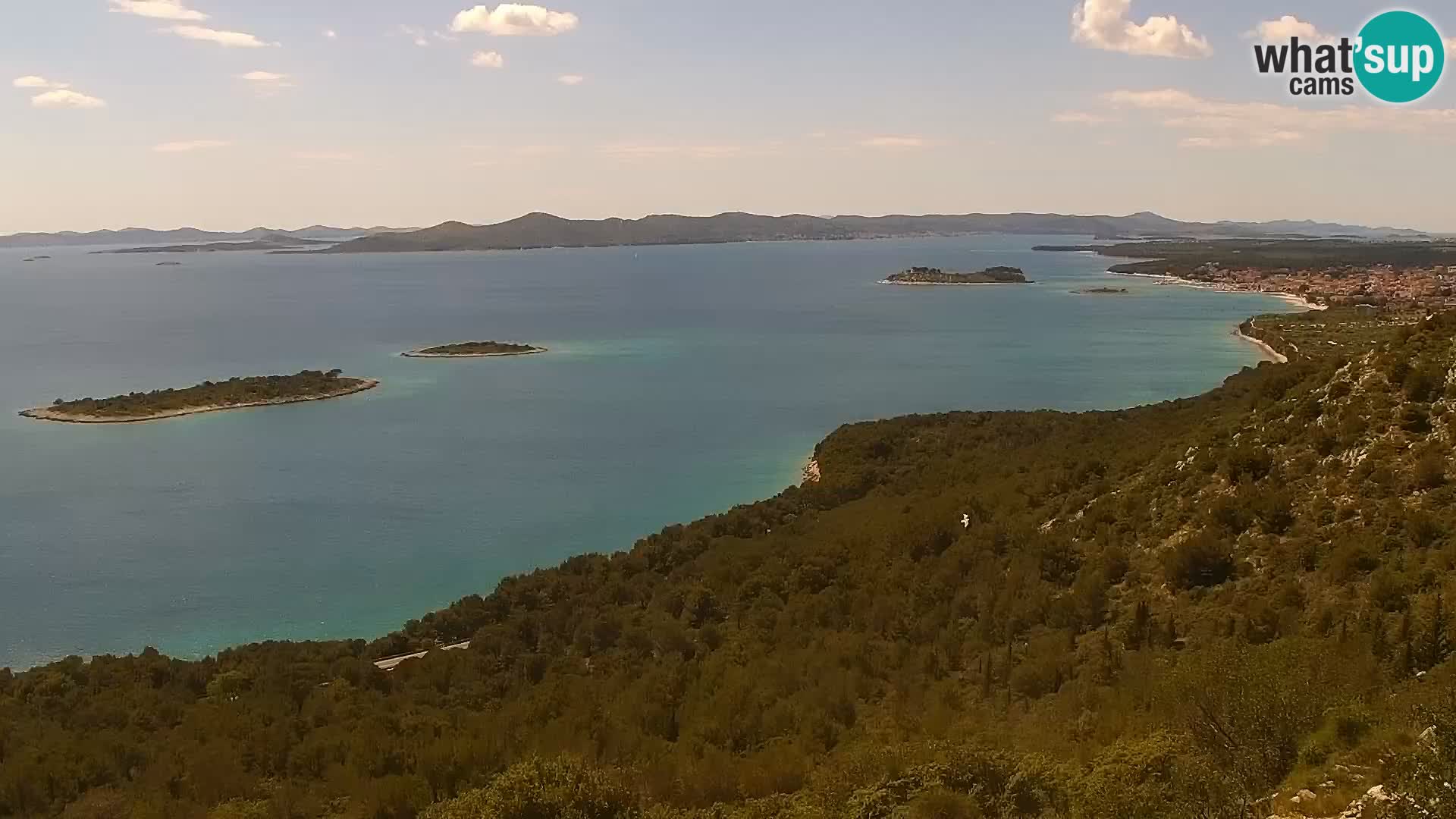 Spletna kamera Pakoštane – Drage – Kornati – Vransko Jezero