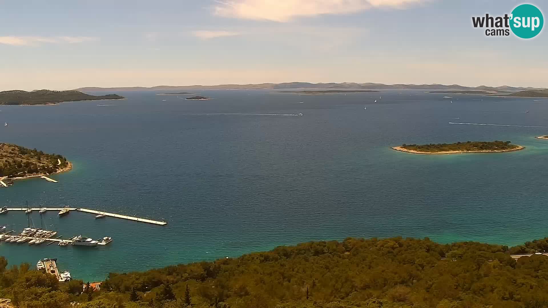 Spletna kamera Pakoštane – Drage – Kornati – Vransko Jezero