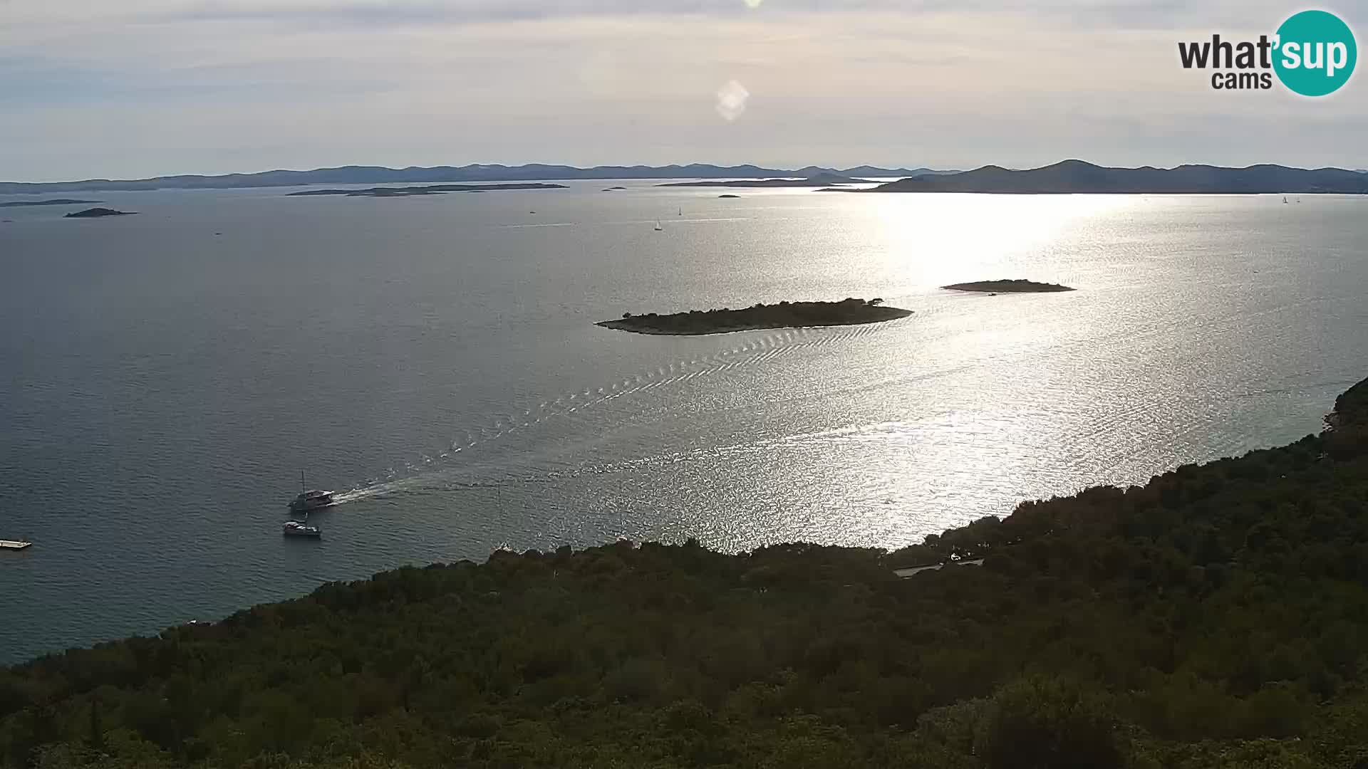 Spletna kamera Pakoštane – Drage – Kornati – Vransko Jezero