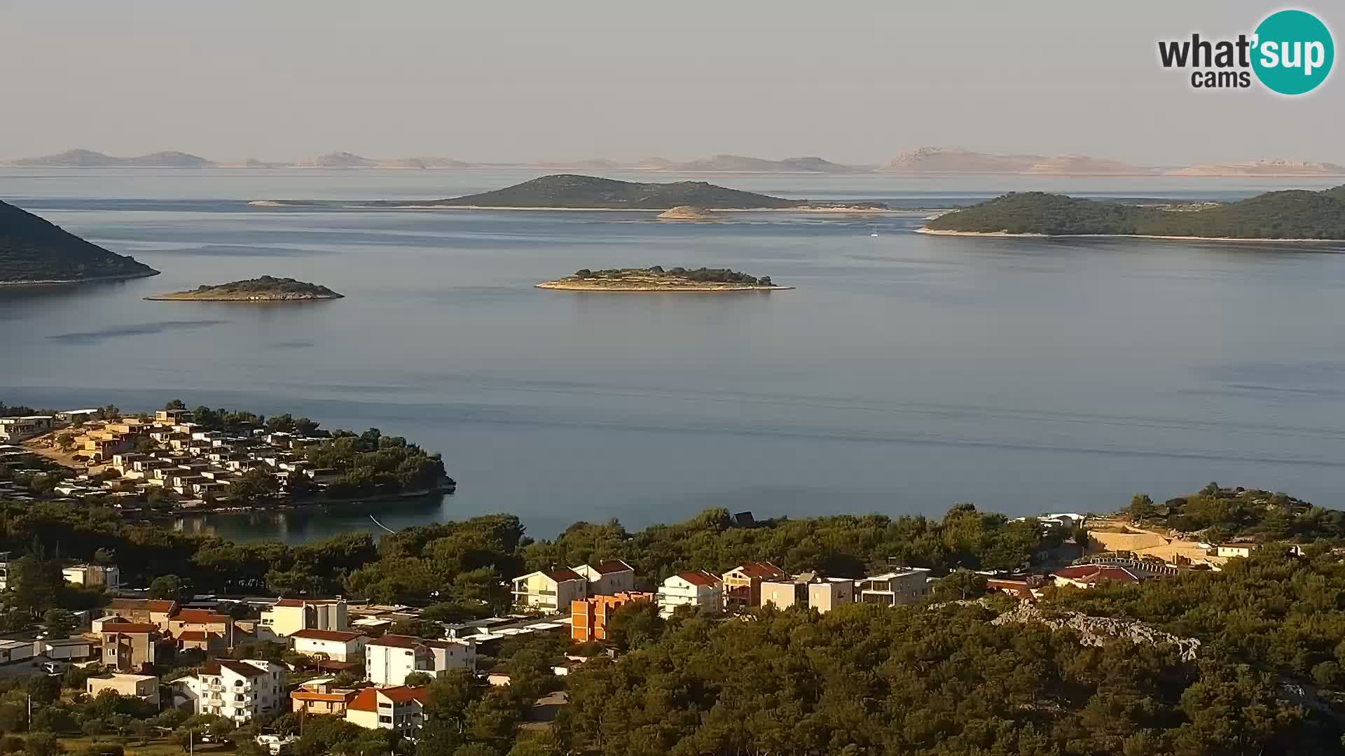 Spletna kamera Pakoštane – Drage – Kornati – Vransko Jezero