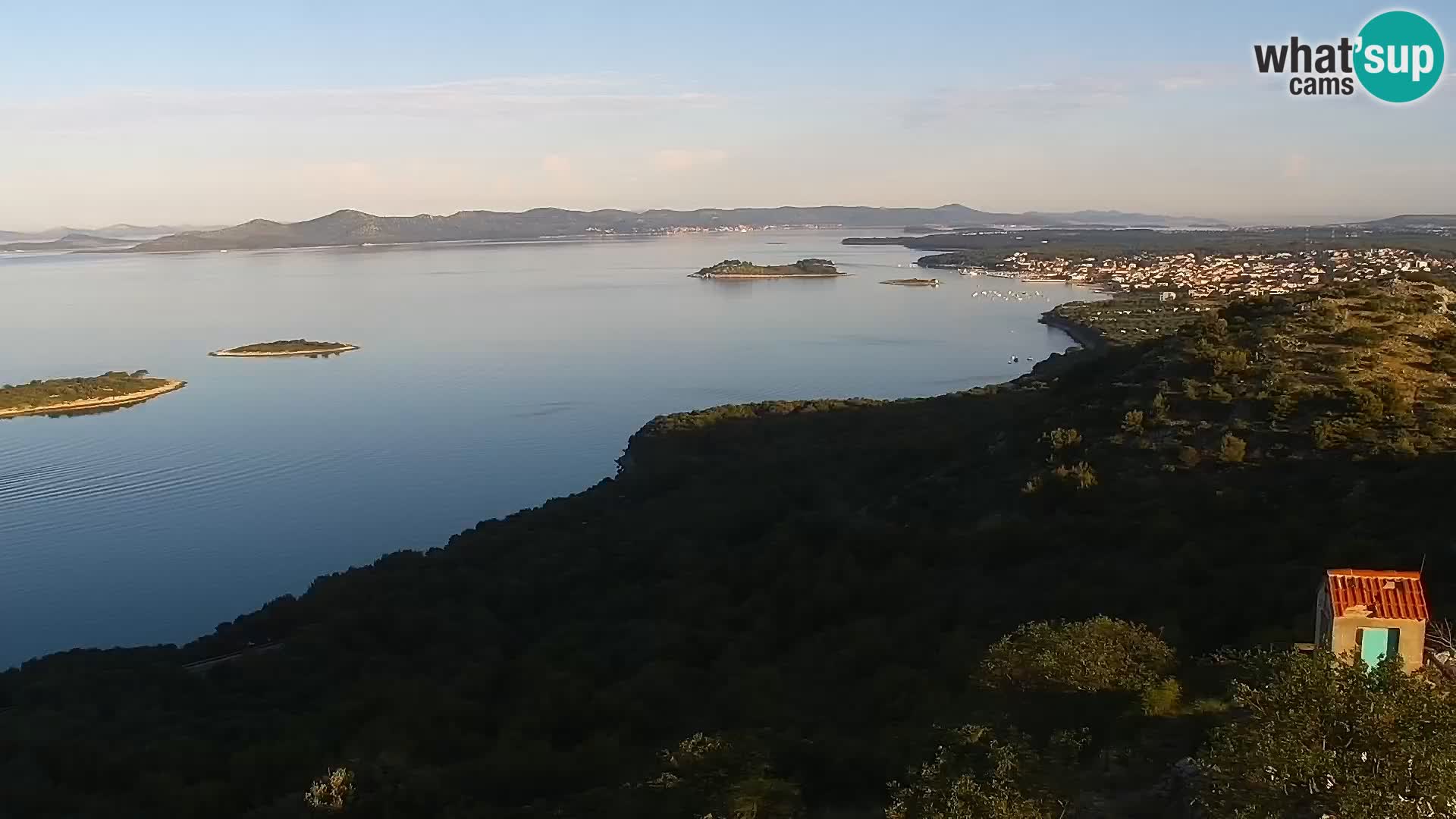 Spletna kamera Pakoštane – Drage – Kornati – Vransko Jezero