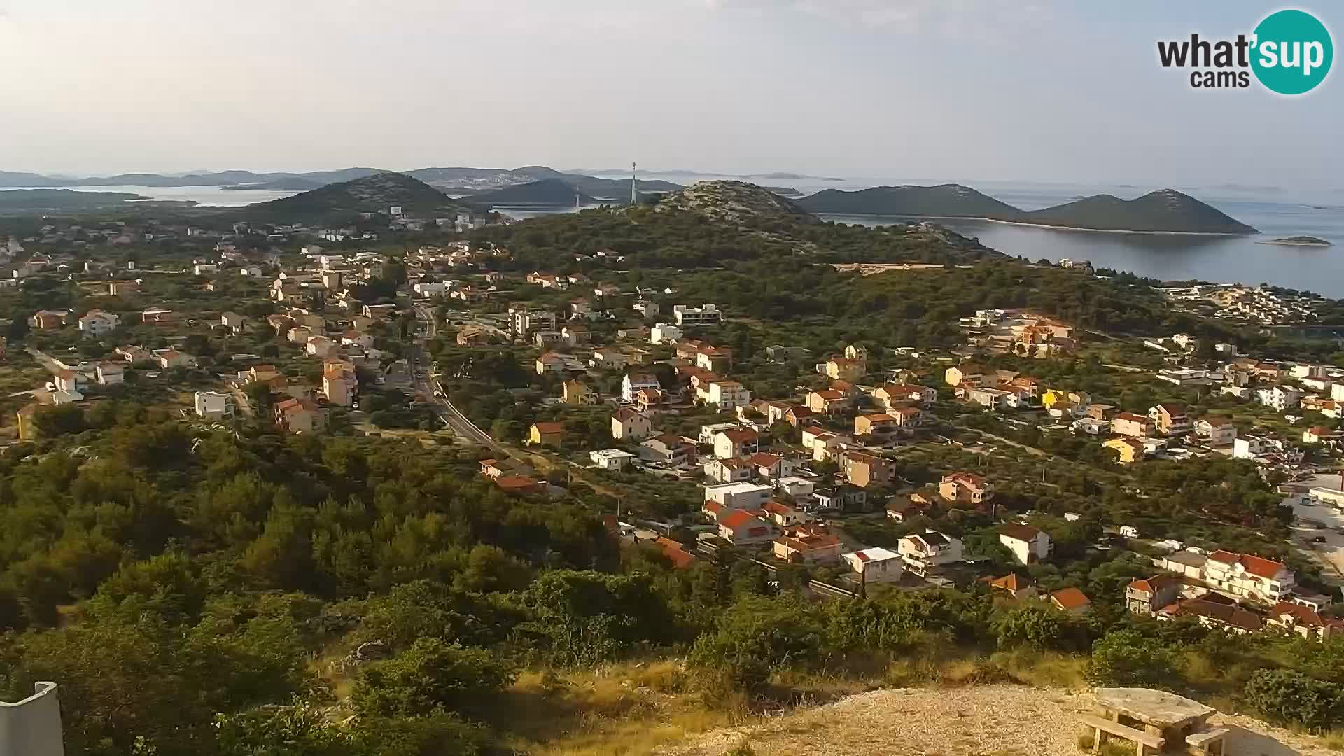 Spletna kamera Pakoštane – Drage – Kornati – Vransko Jezero