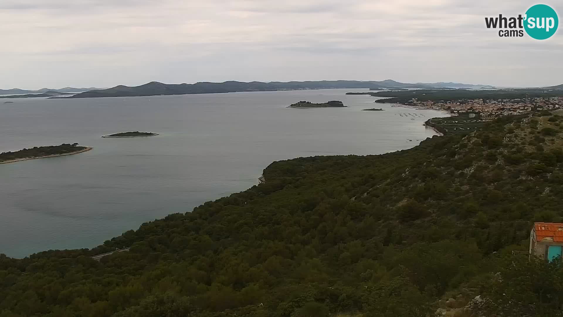 Spletna kamera Pakoštane – Drage – Kornati – Vransko Jezero