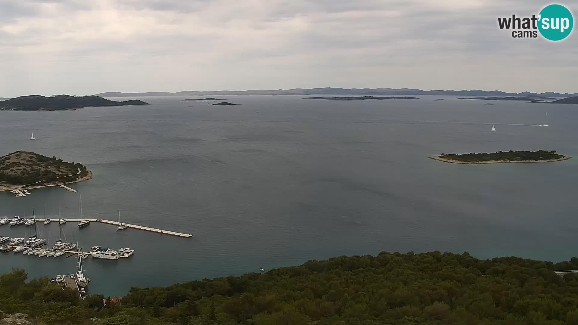Webcam Pakoštane – Drage – Kornati – Vransko Jezero