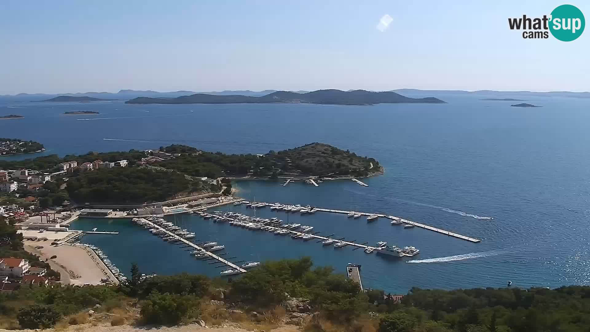 Spletna kamera Pakoštane – Drage – Kornati – Vransko Jezero