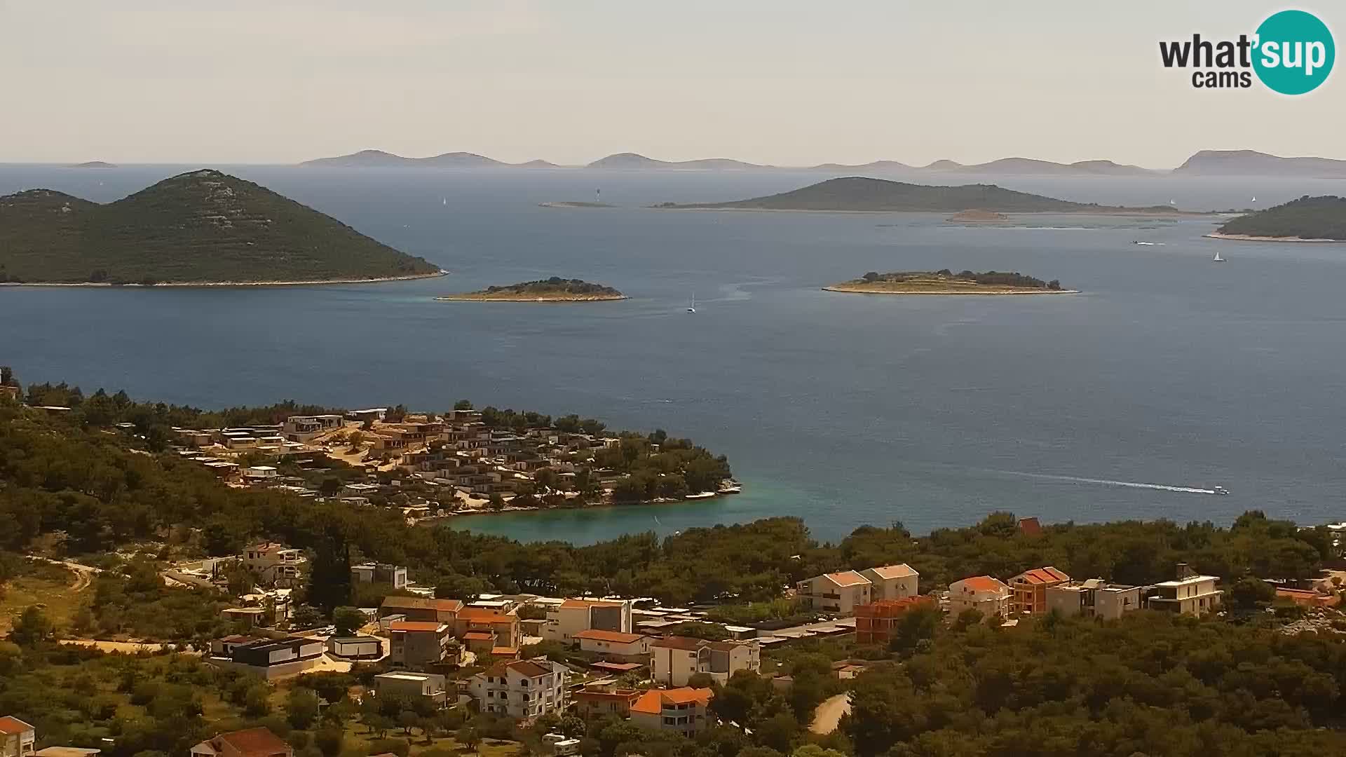 Spletna kamera Pakoštane – Drage – Kornati – Vransko Jezero