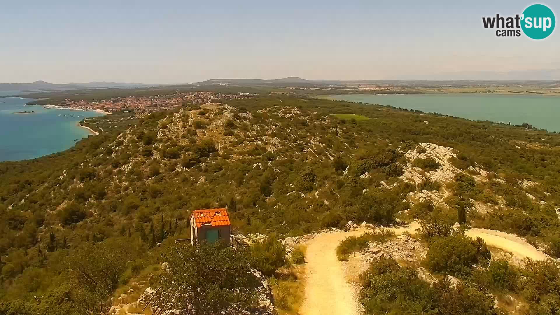 Spletna kamera Pakoštane – Drage – Kornati – Vransko Jezero