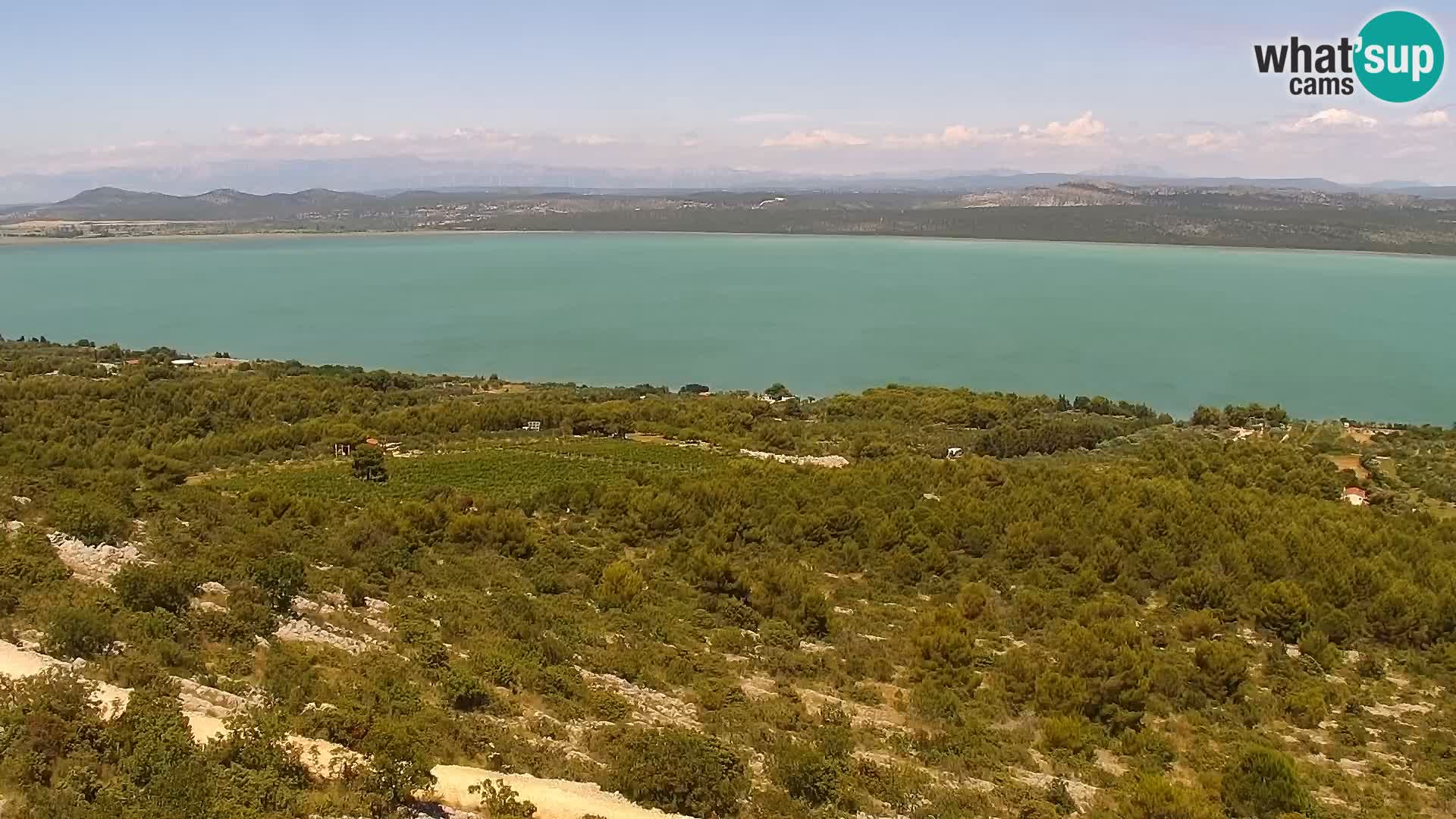 Spletna kamera Pakoštane – Drage – Kornati – Vransko Jezero