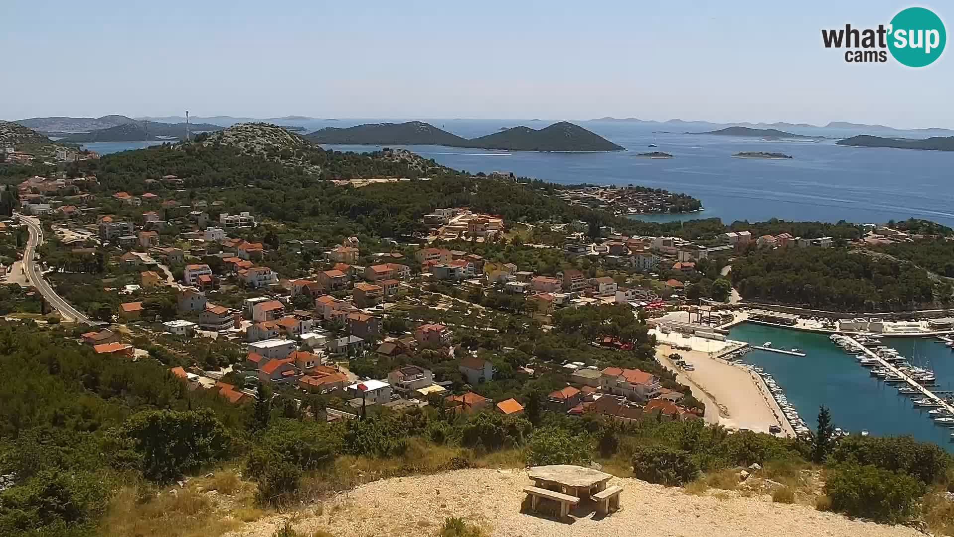 Webcam Pakoštane – Drage – Kornati – Vransko Jezero