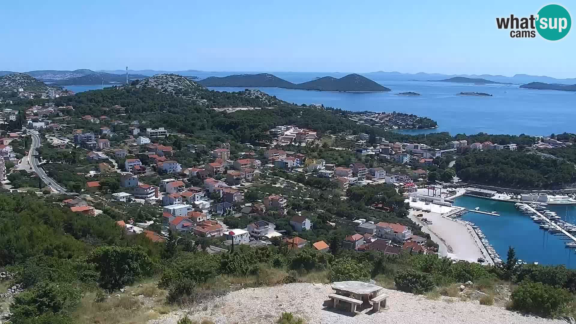 Spletna kamera Pakoštane – Drage – Kornati – Vransko Jezero