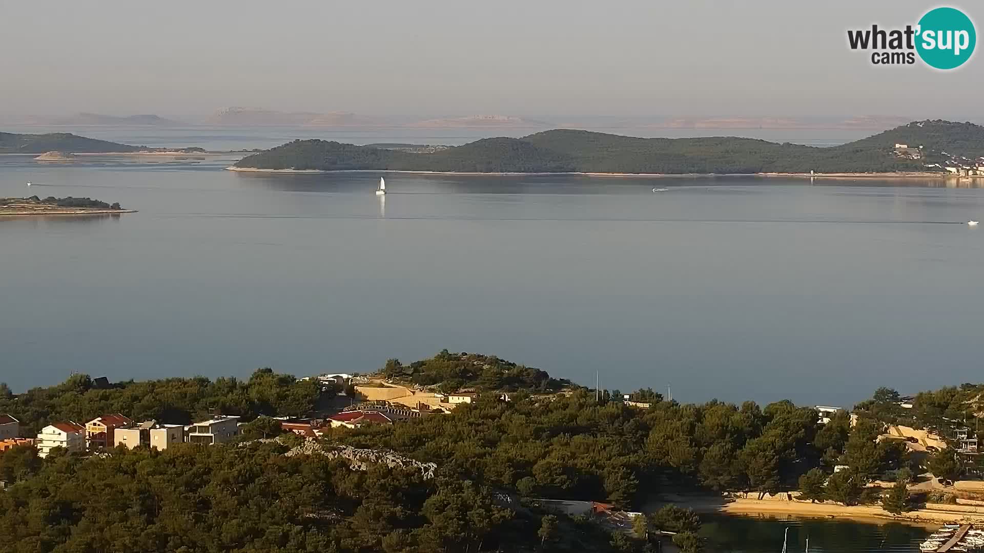 Spletna kamera Pakoštane – Drage – Kornati – Vransko Jezero