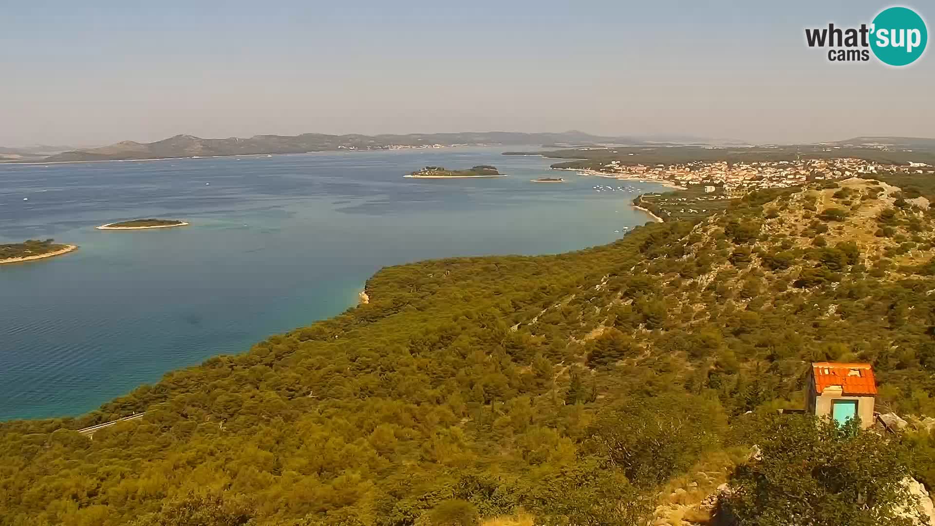 Spletna kamera Pakoštane – Drage – Kornati – Vransko Jezero