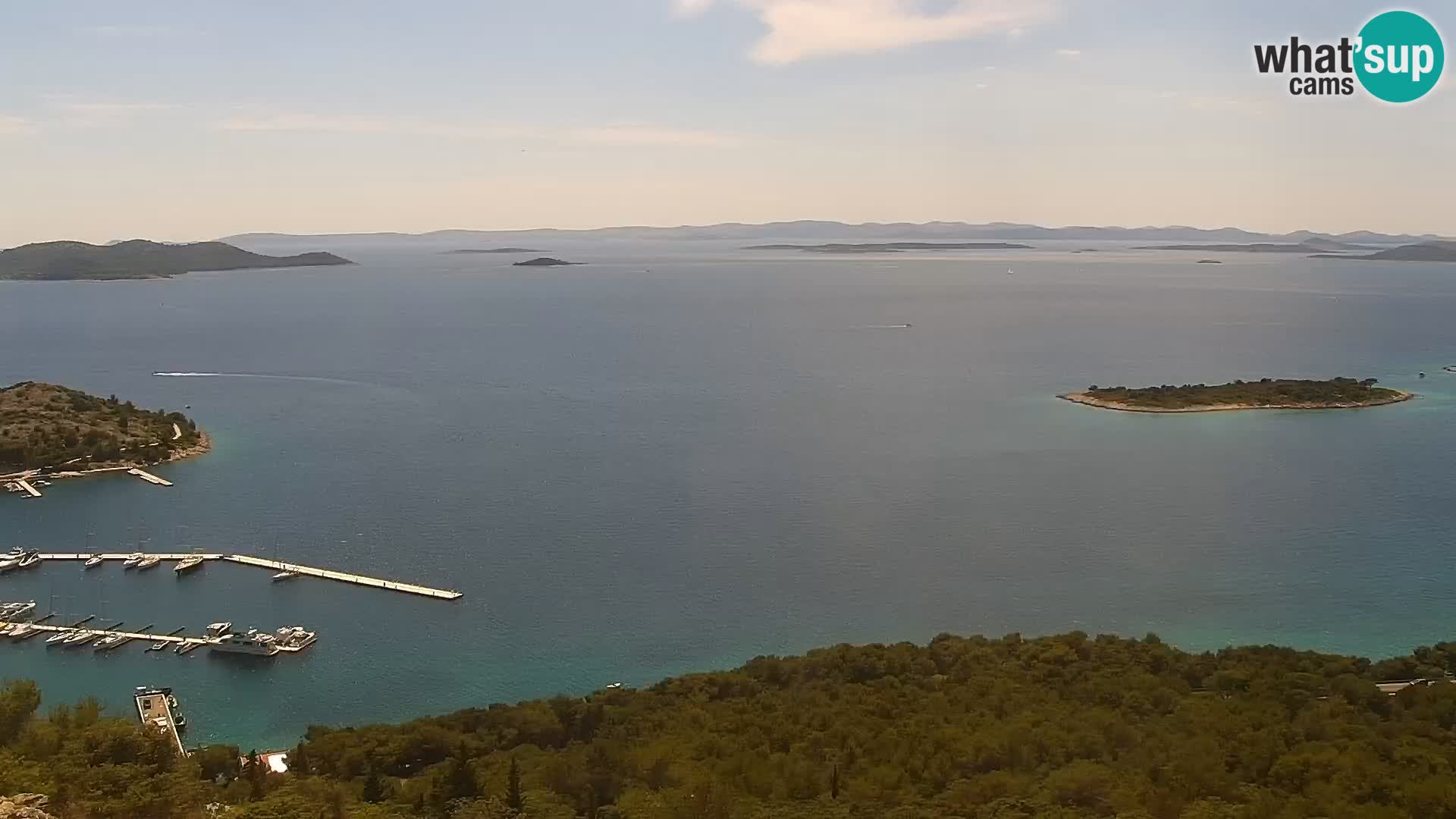 Spletna kamera Pakoštane – Drage – Kornati – Vransko Jezero
