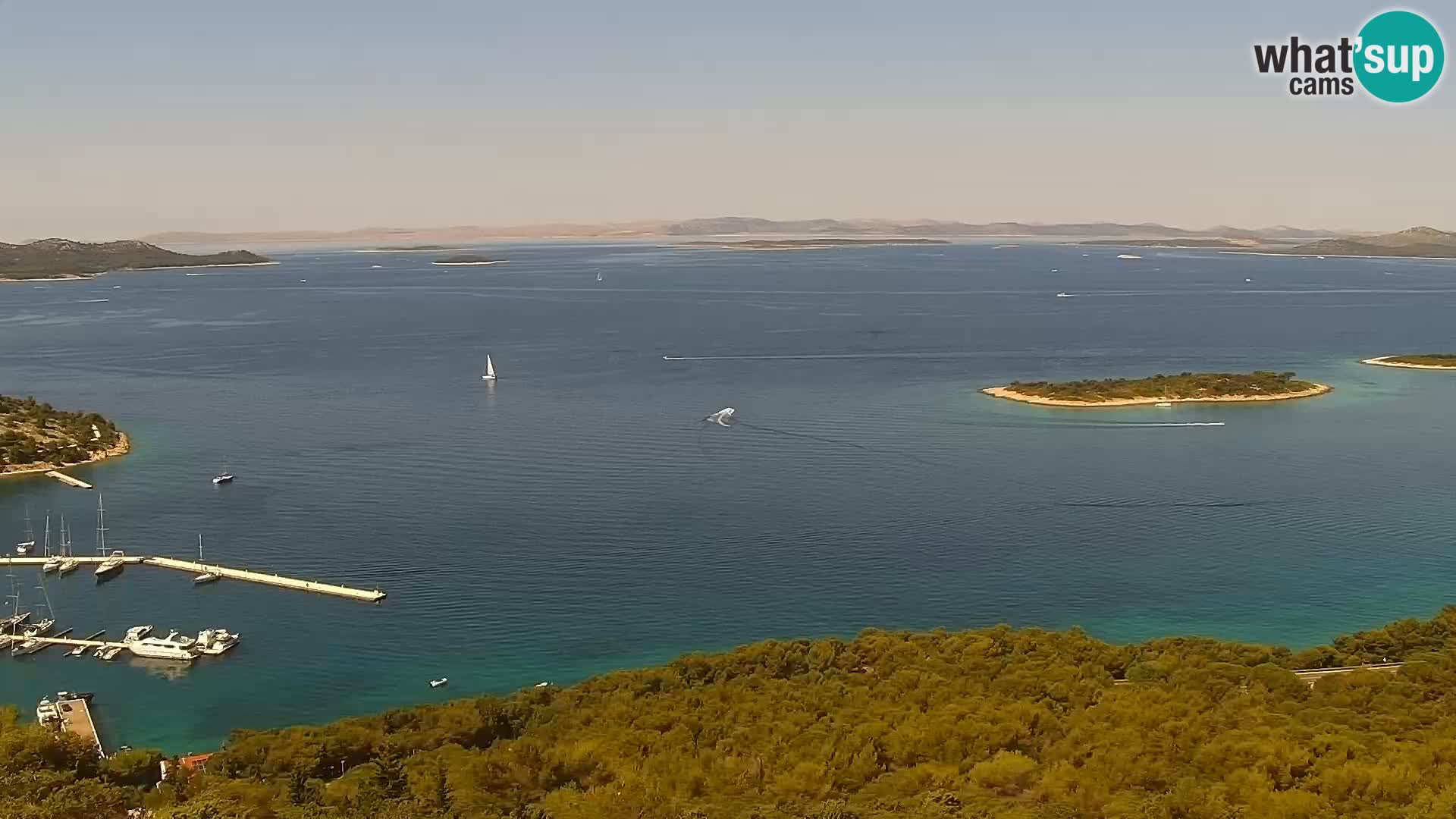 Webcam Pakoštane – Drage – Kornati – Vransko Jezero