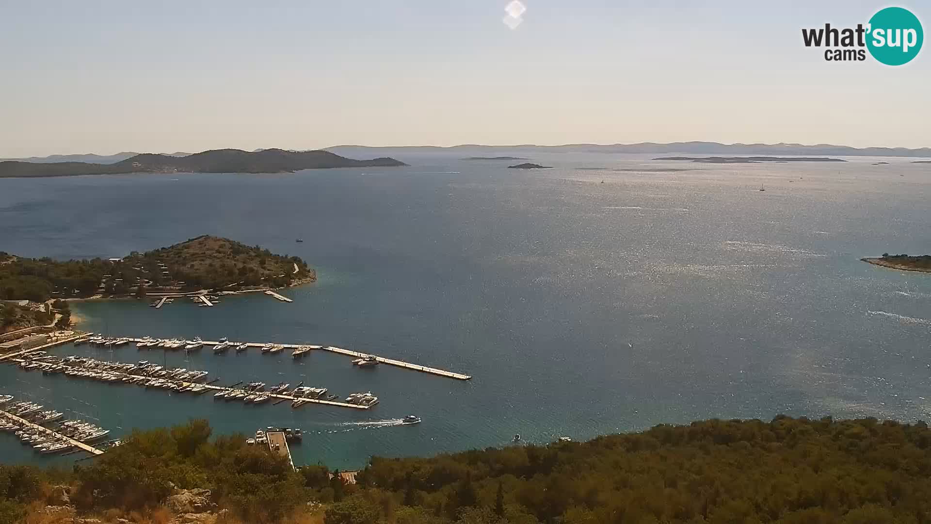 Spletna kamera Pakoštane – Drage – Kornati – Vransko Jezero