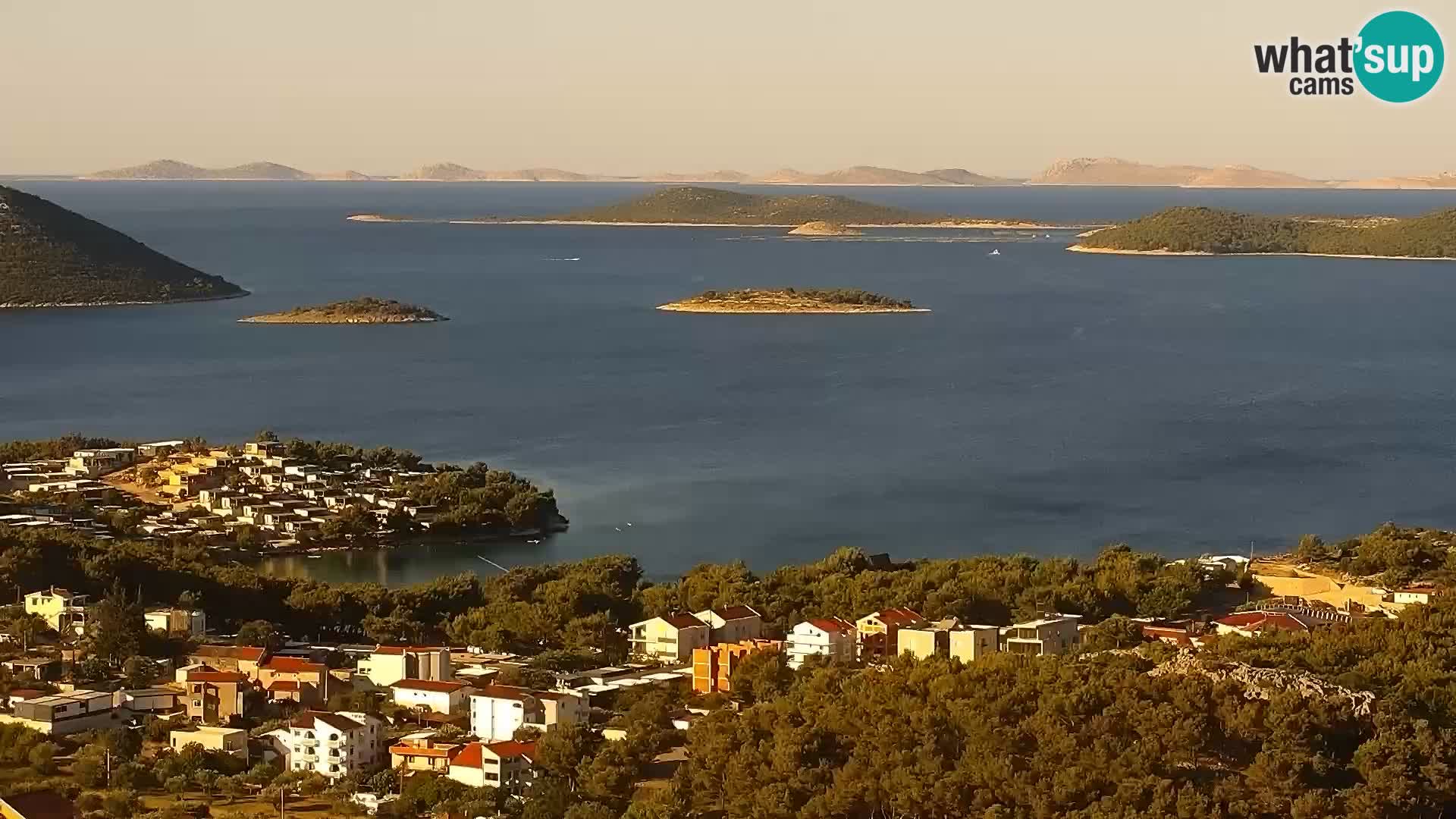 Spletna kamera Pakoštane – Drage – Kornati – Vransko Jezero