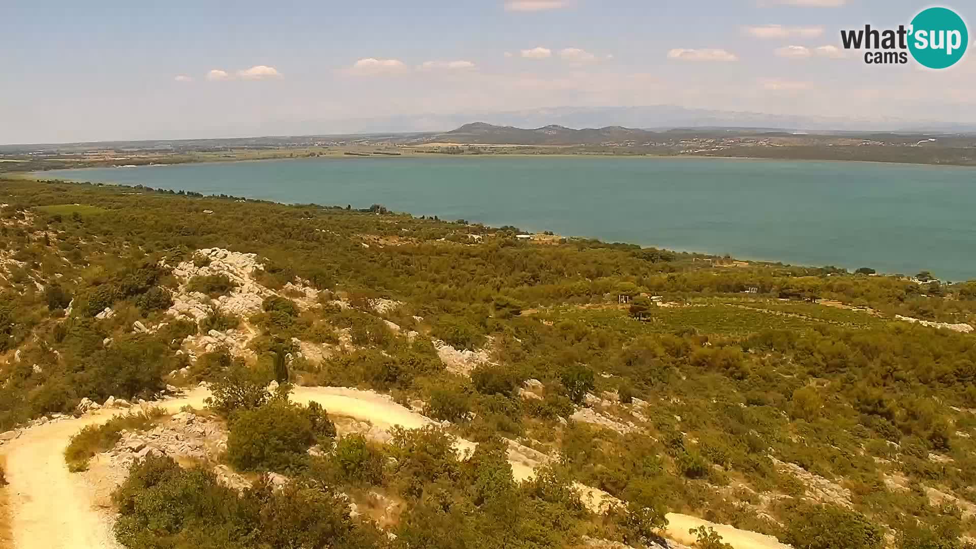 Spletna kamera Pakoštane – Drage – Kornati – Vransko Jezero
