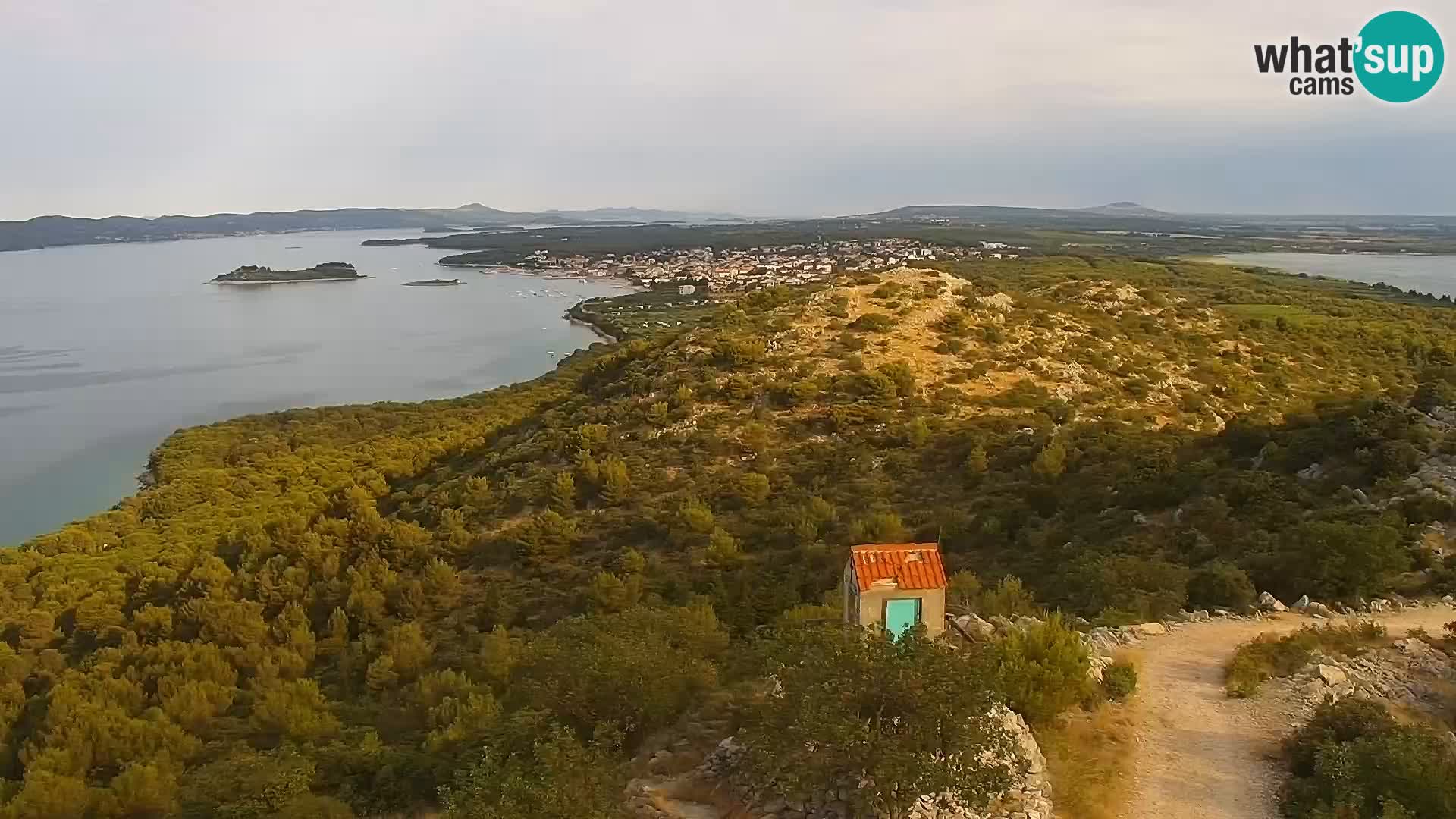 Spletna kamera Pakoštane – Drage – Kornati – Vransko Jezero