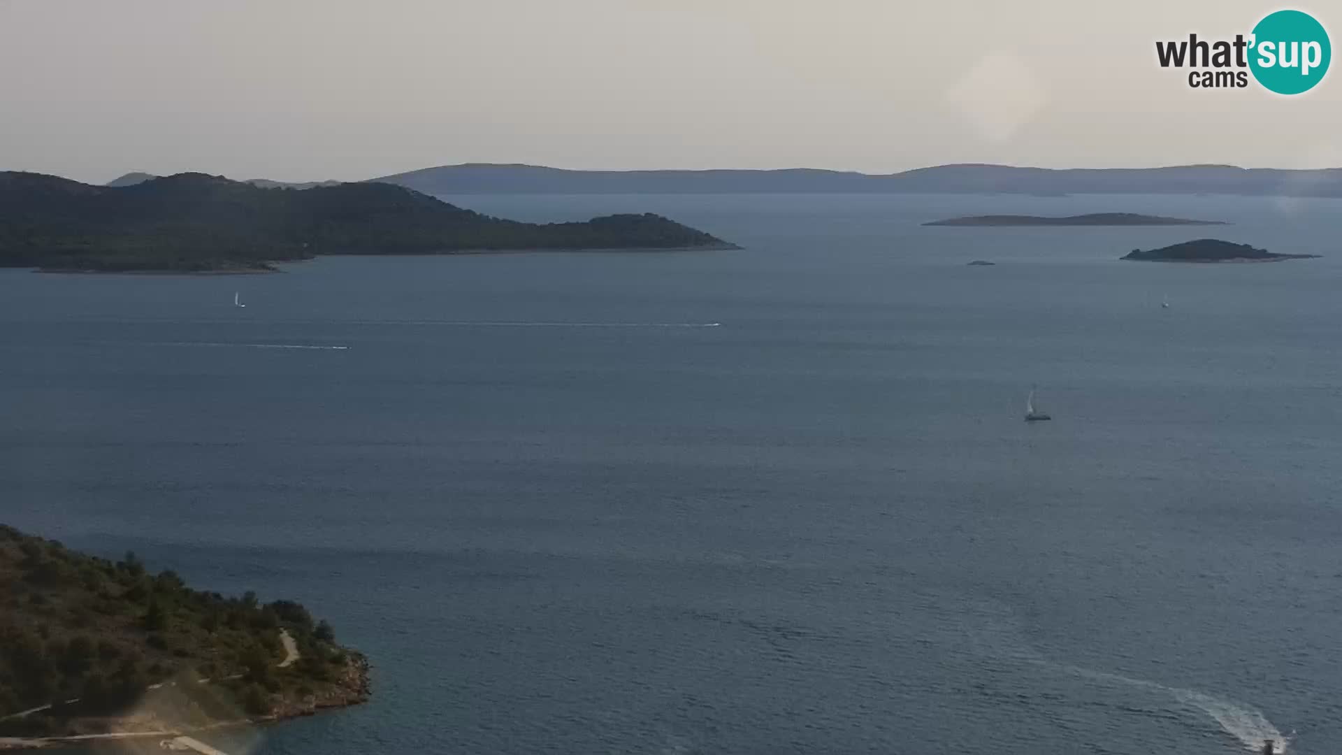 Spletna kamera Pakoštane – Drage – Kornati – Vransko Jezero