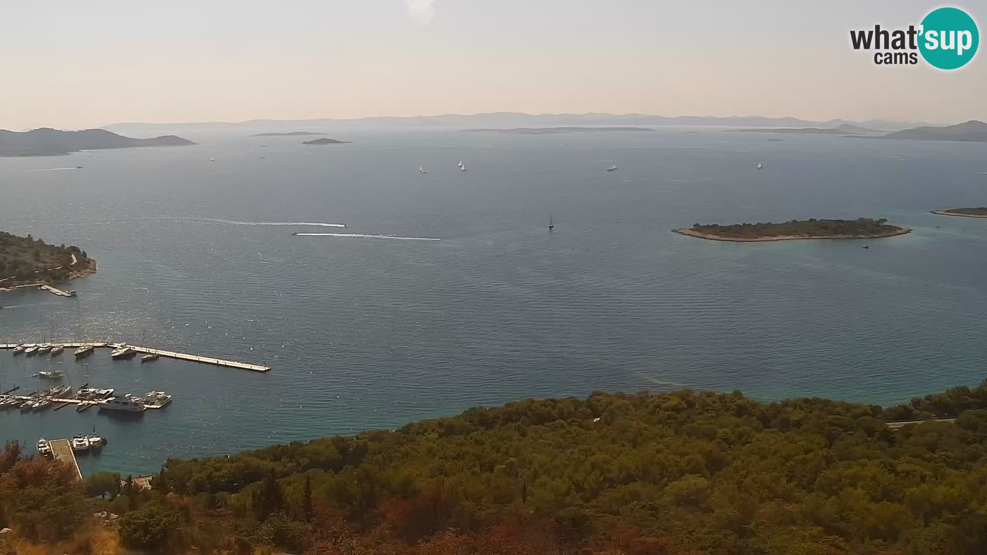 Spletna kamera Pakoštane – Drage – Kornati – Vransko Jezero