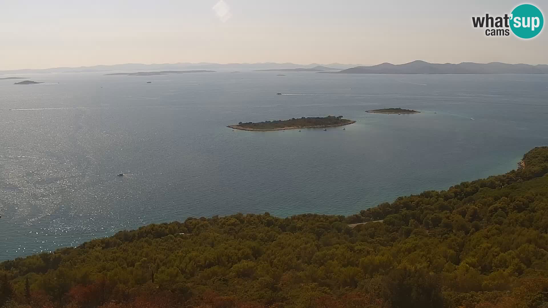 Spletna kamera Pakoštane – Drage – Kornati – Vransko Jezero