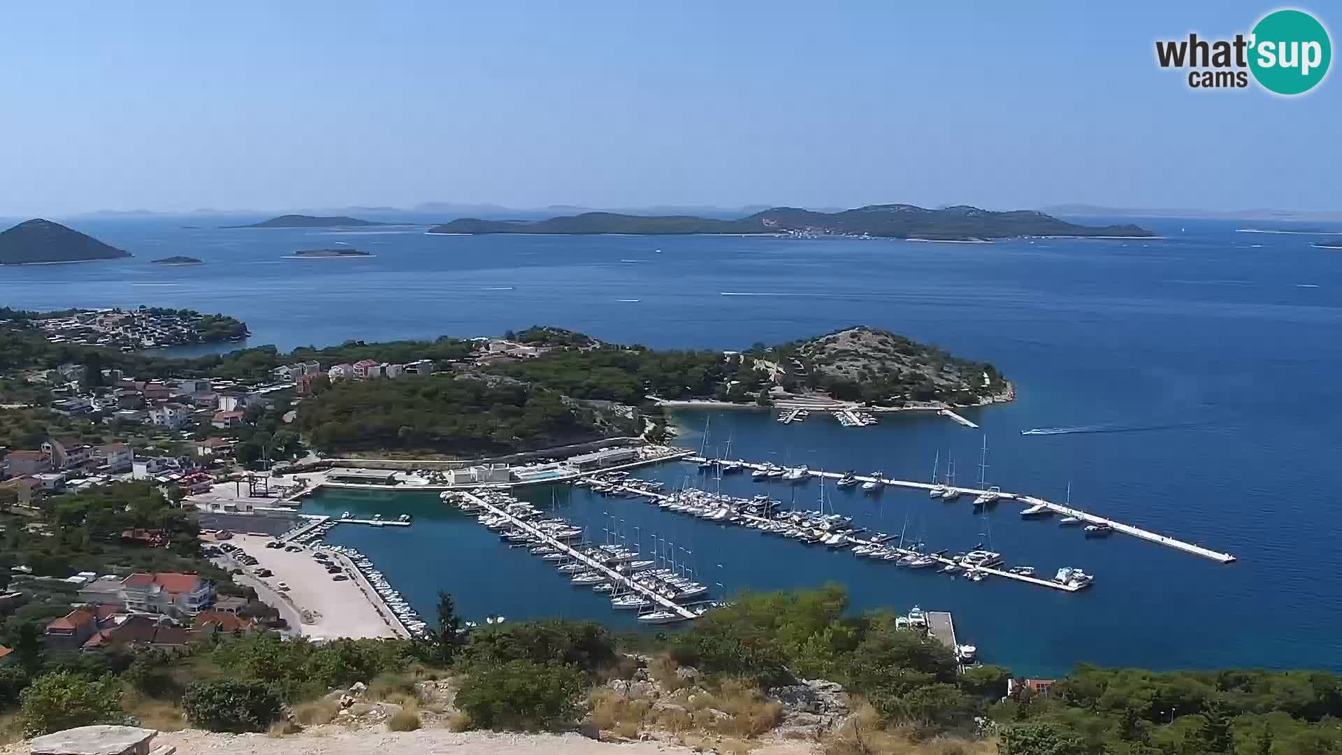 Spletna kamera Pakoštane – Drage – Kornati – Vransko Jezero