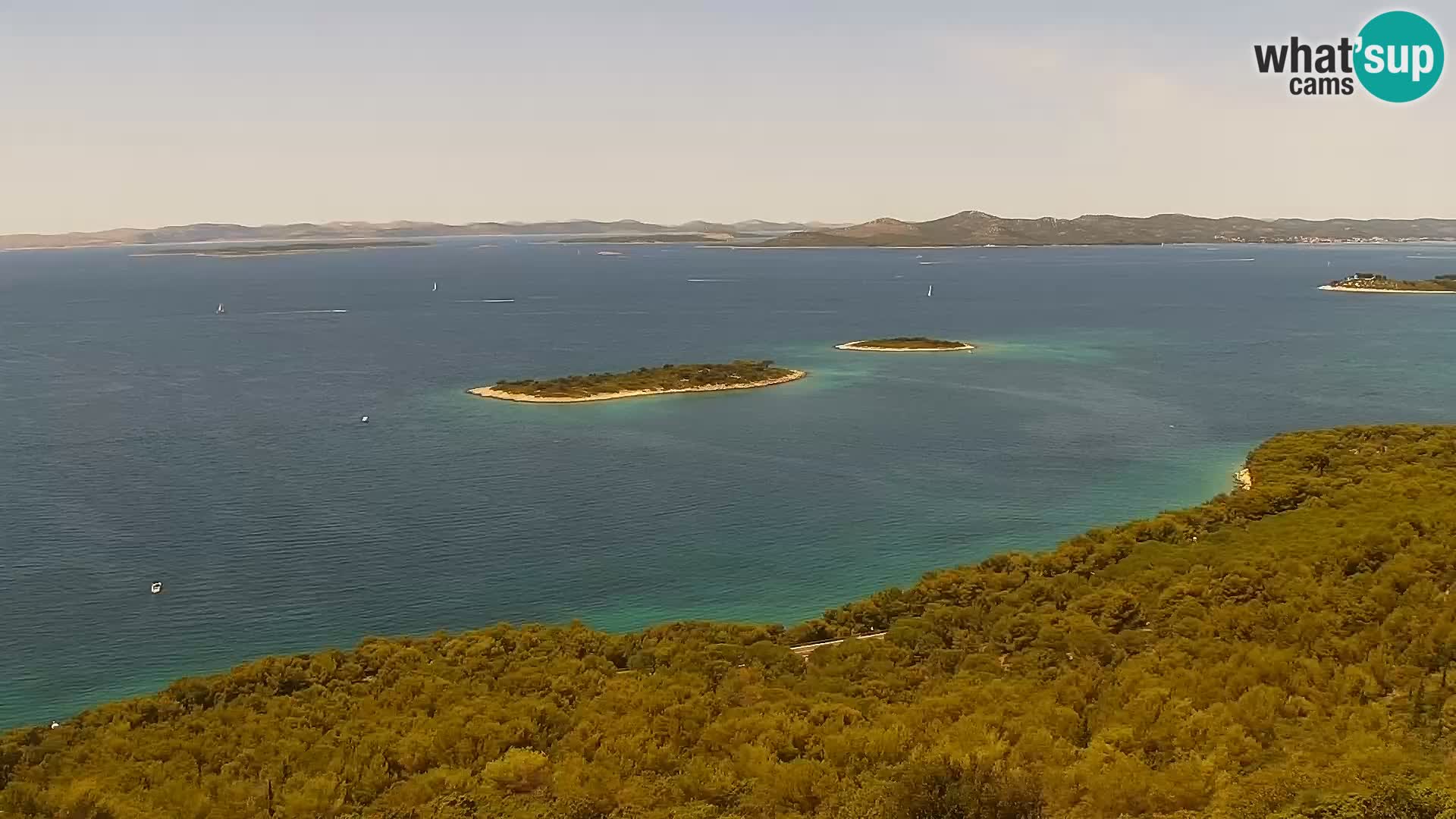 Spletna kamera Pakoštane – Drage – Kornati – Vransko Jezero