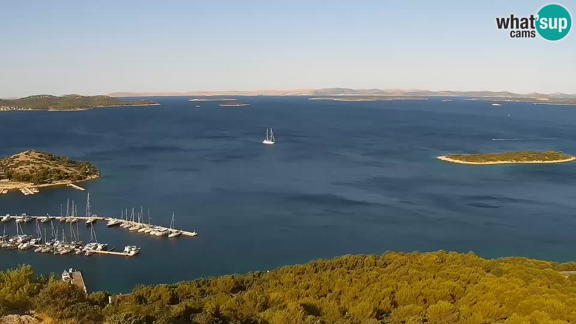 Webcam Pakoštane – Drage – Kornati – Vransko Jezero