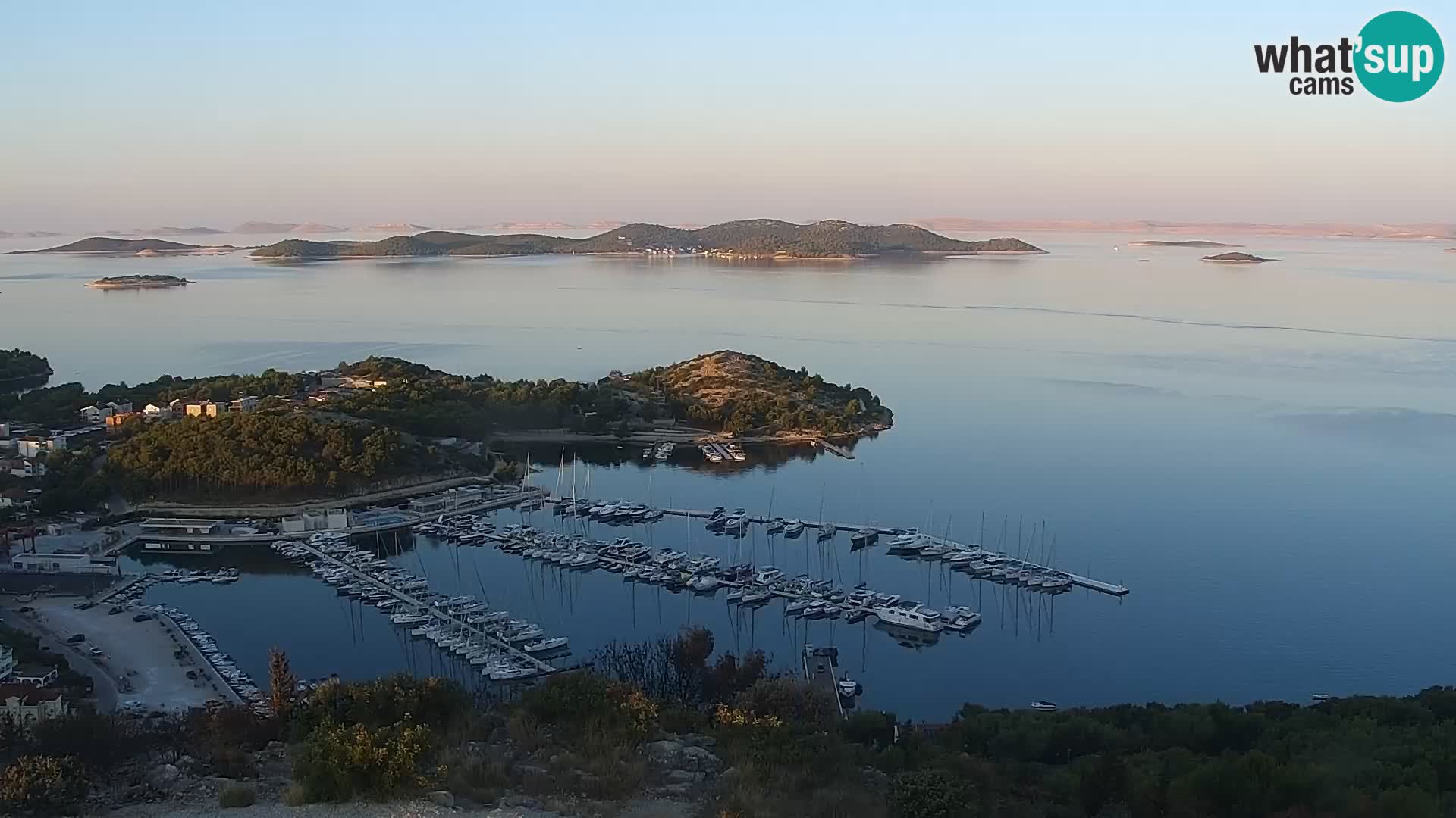 Spletna kamera Pakoštane – Drage – Kornati – Vransko Jezero