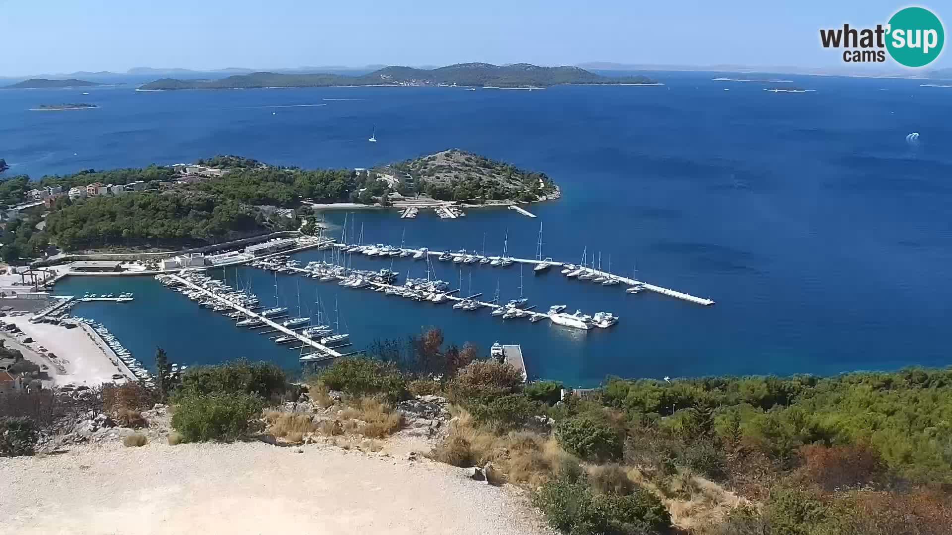 Spletna kamera Pakoštane – Drage – Kornati – Vransko Jezero