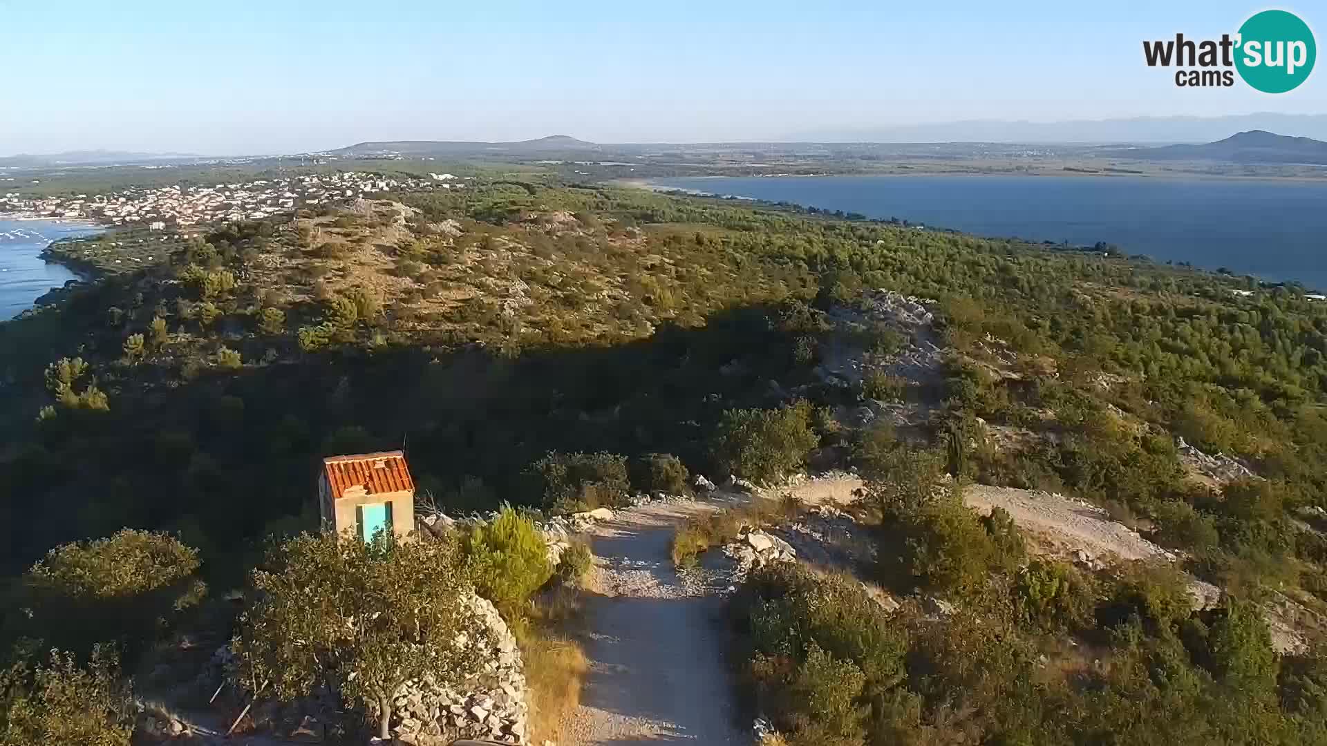 Spletna kamera Pakoštane – Drage – Kornati – Vransko Jezero