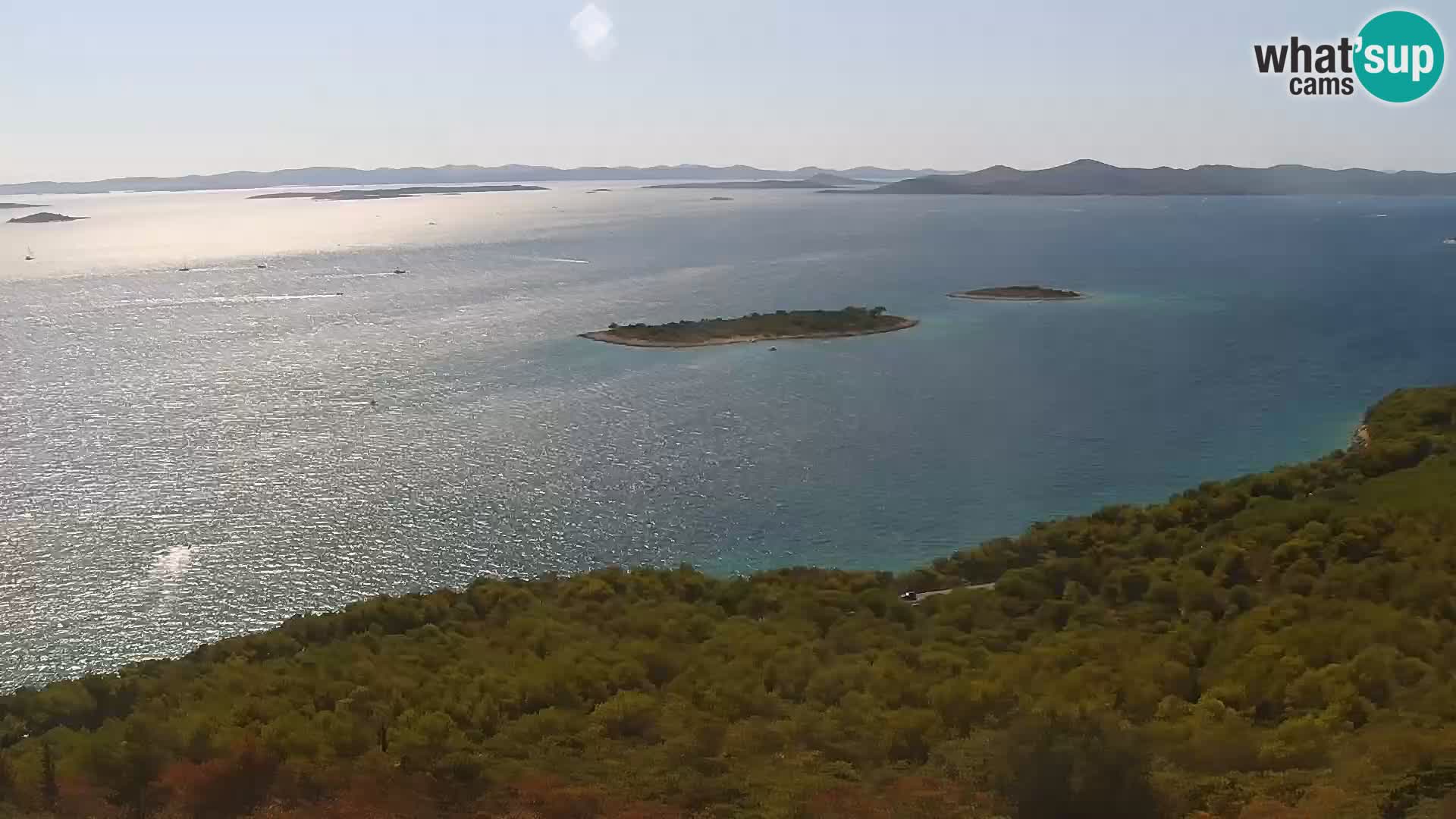 Spletna kamera Pakoštane – Drage – Kornati – Vransko Jezero