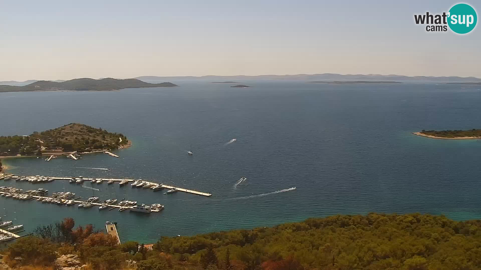 Spletna kamera Pakoštane – Drage – Kornati – Vransko Jezero