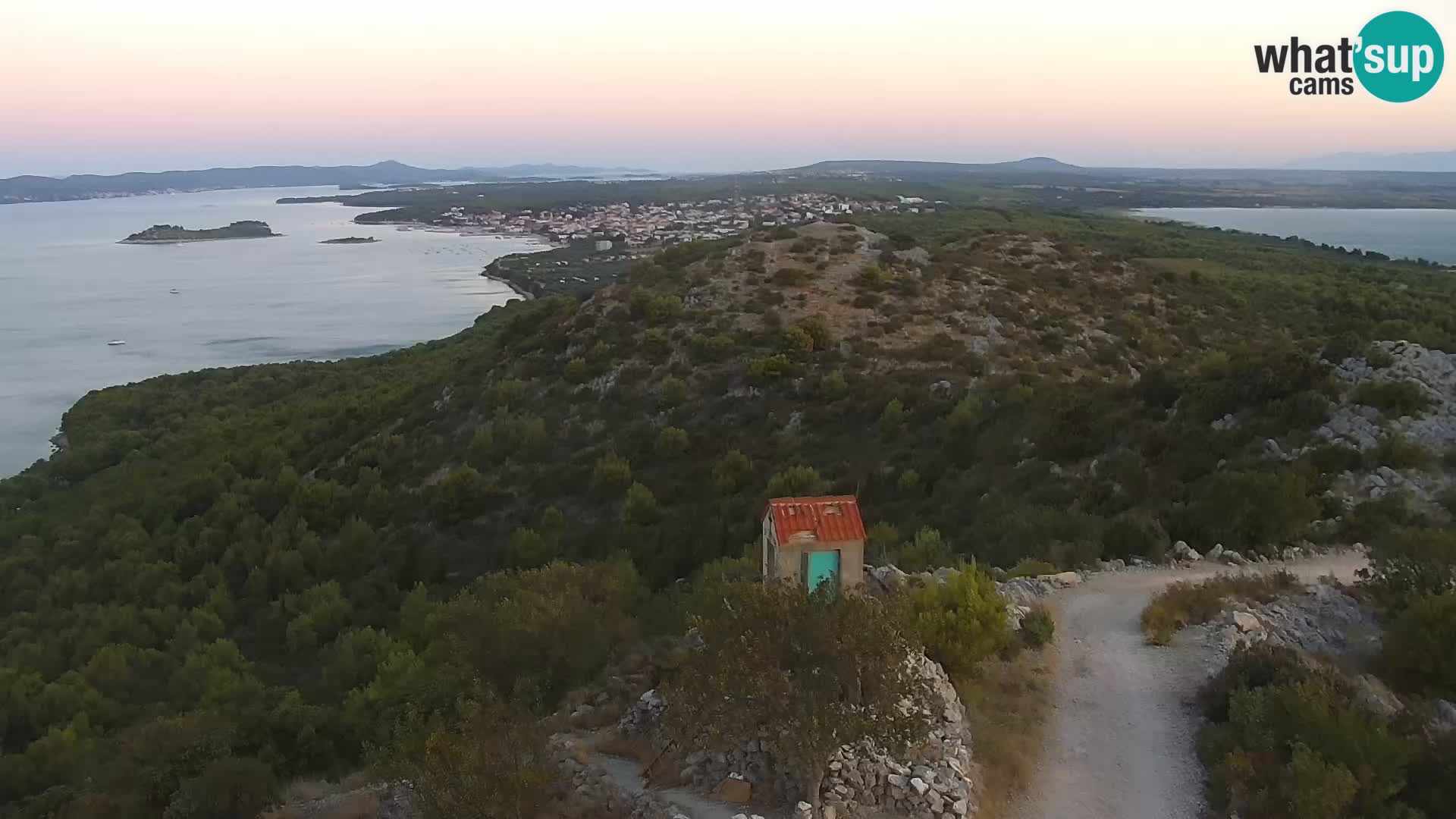 Spletna kamera Pakoštane – Drage – Kornati – Vransko Jezero