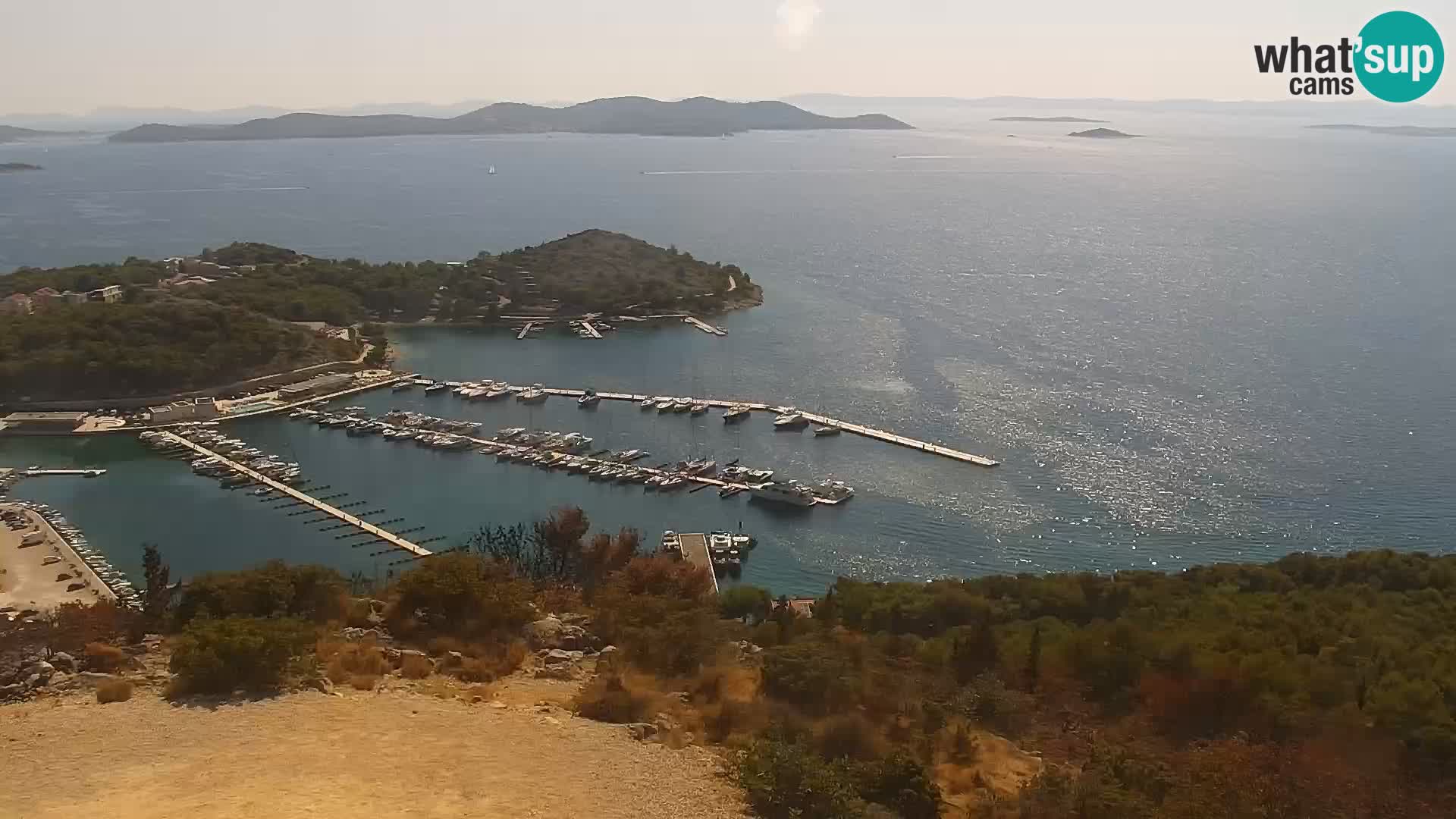 Spletna kamera Pakoštane – Drage – Kornati – Vransko Jezero