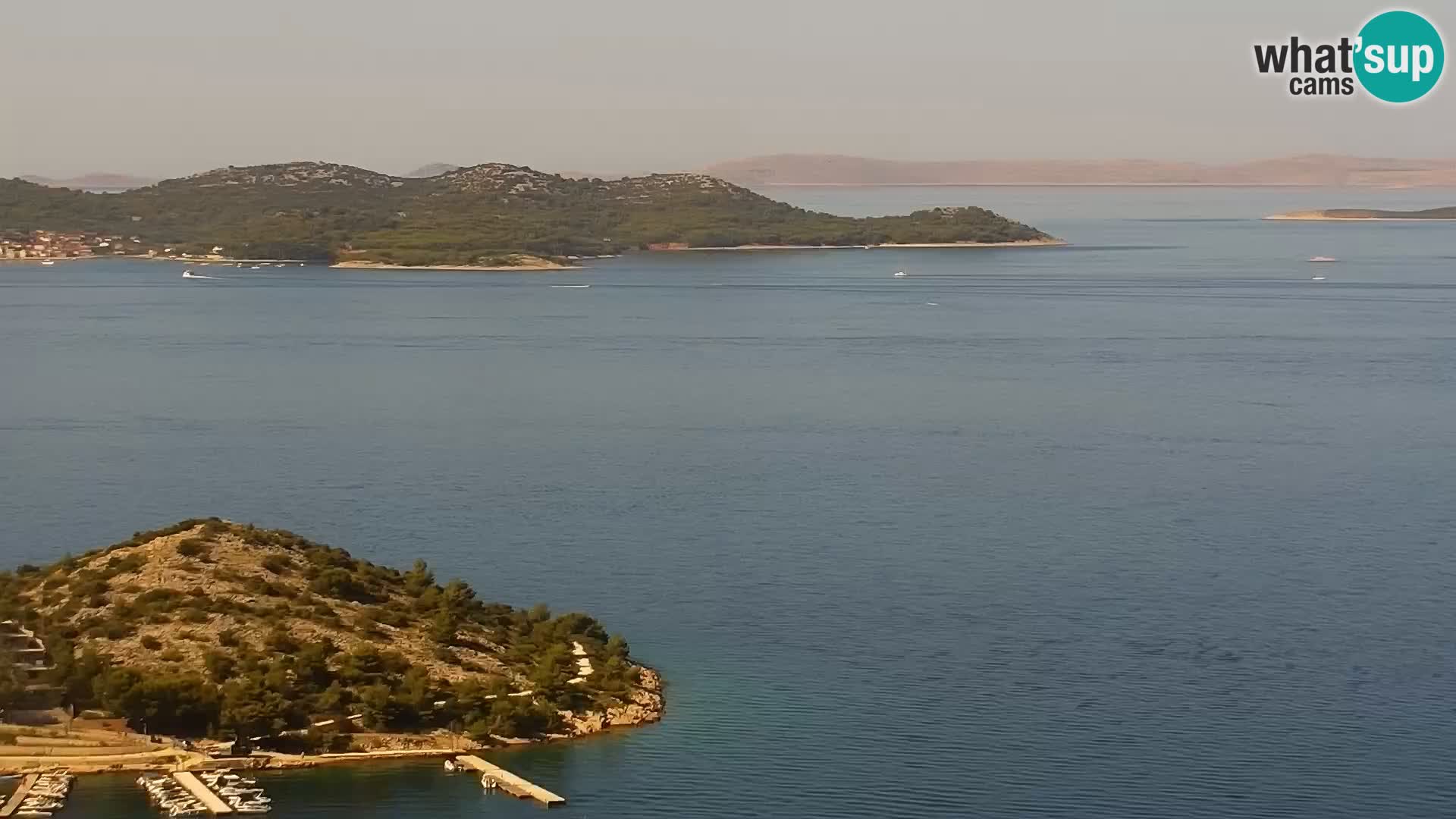 Spletna kamera Pakoštane – Drage – Kornati – Vransko Jezero