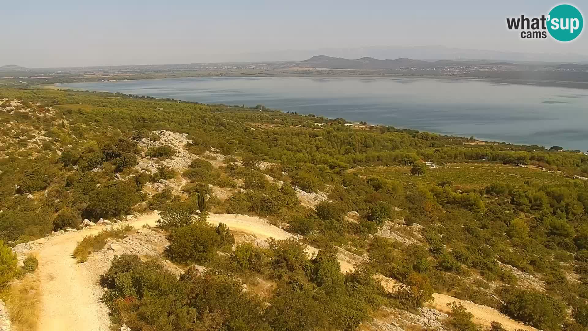 Spletna kamera Pakoštane – Drage – Kornati – Vransko Jezero