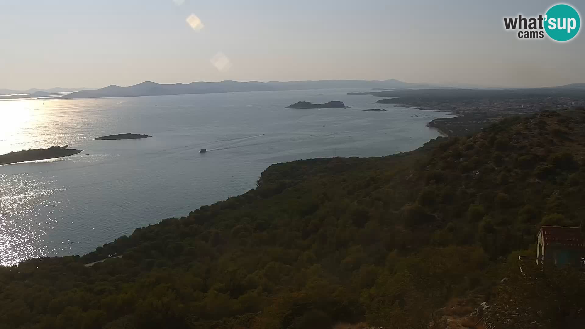 Spletna kamera Pakoštane – Drage – Kornati – Vransko Jezero