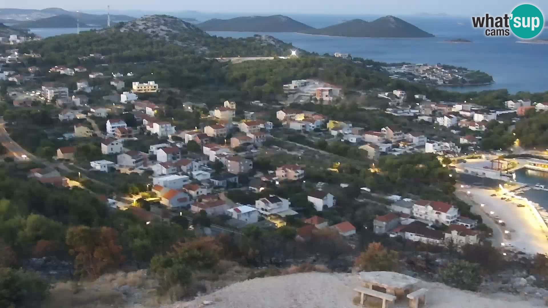 Spletna kamera Pakoštane – Drage – Kornati – Vransko Jezero