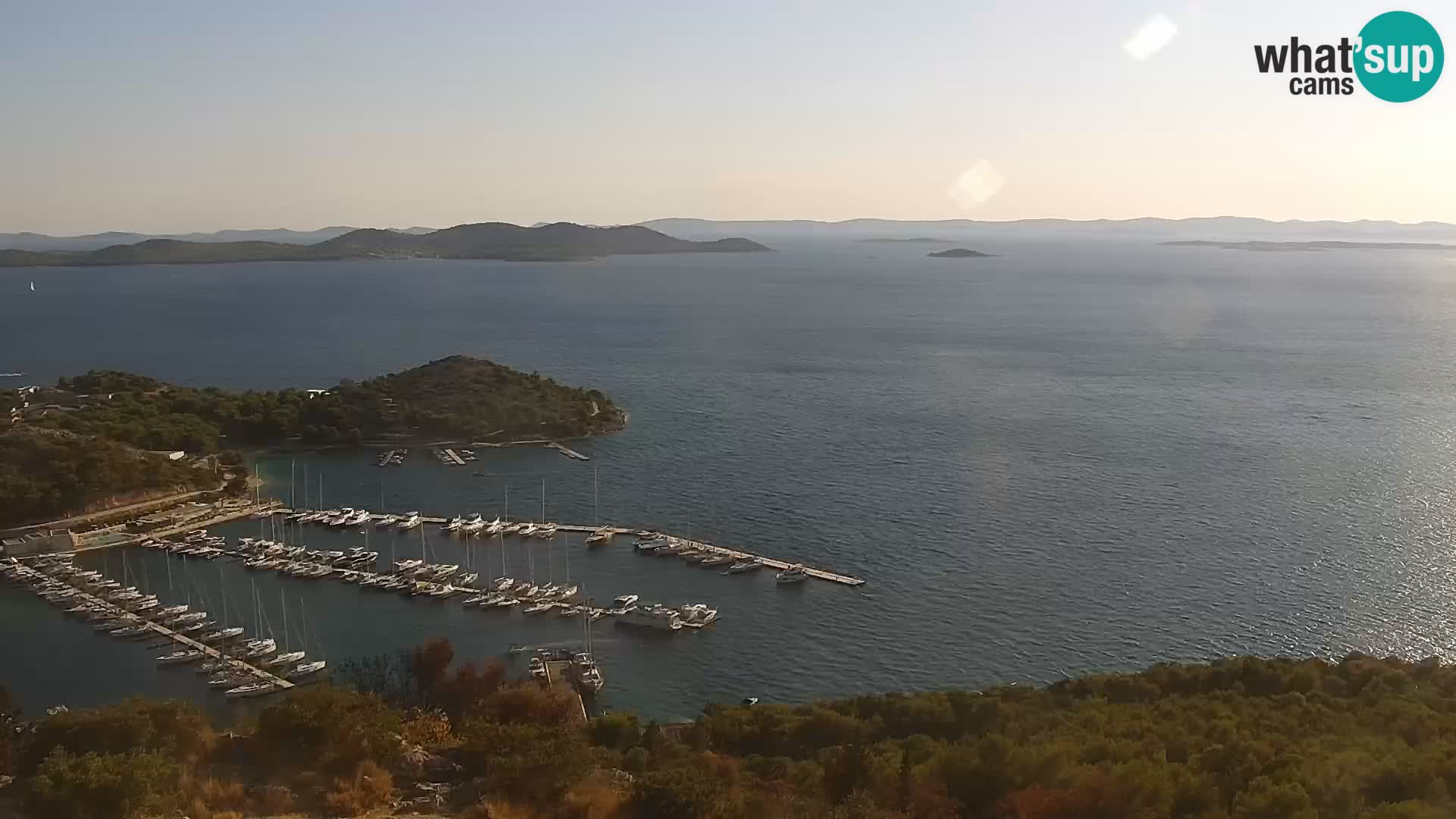 Spletna kamera Pakoštane – Drage – Kornati – Vransko Jezero