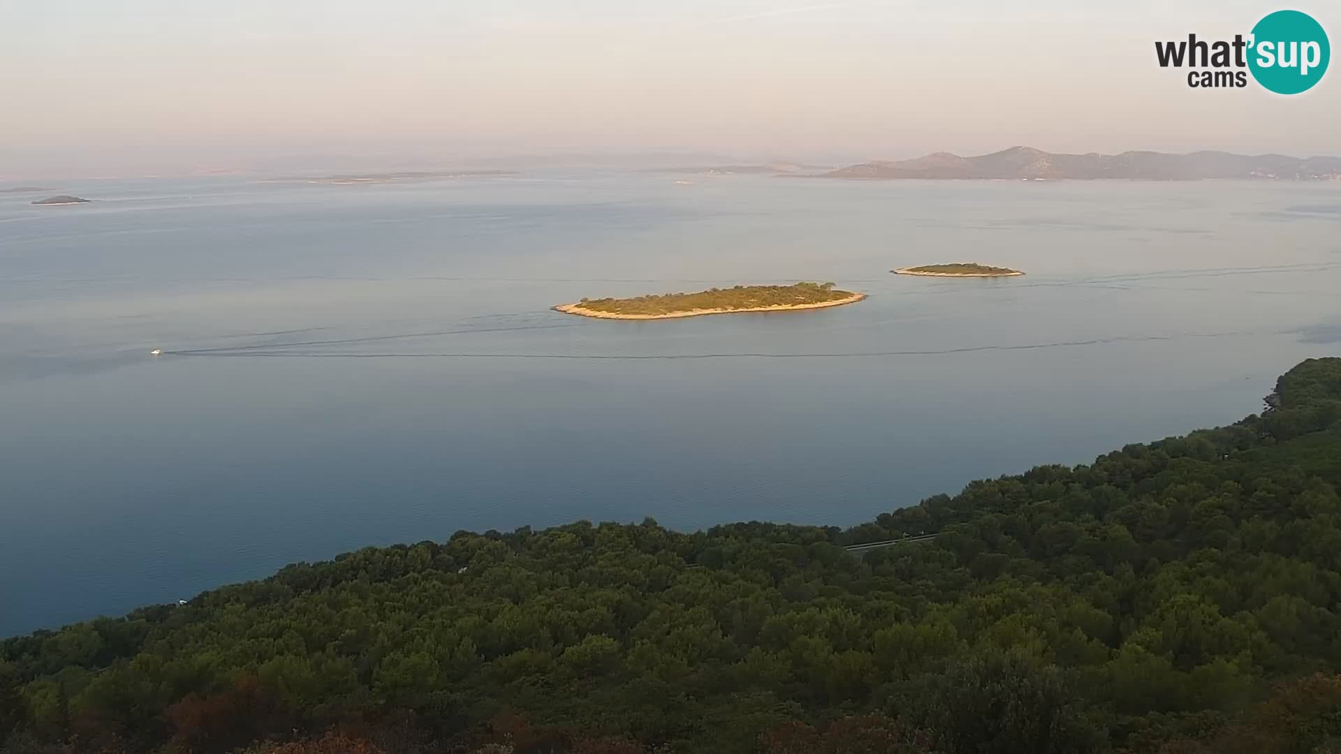Spletna kamera Pakoštane – Drage – Kornati – Vransko Jezero
